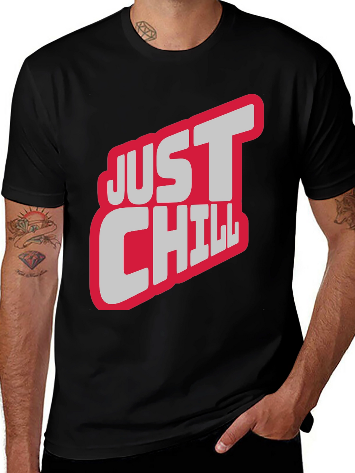 Just Chill Graphic Tee - Relaxed Style