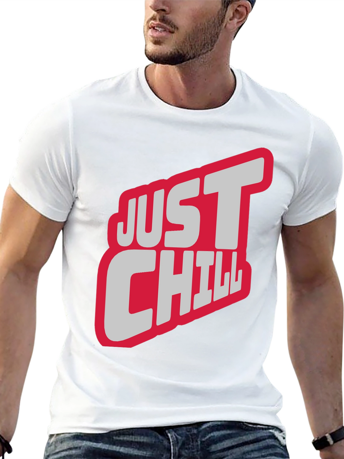 Just Chill Graphic Tee - Relaxed Style
