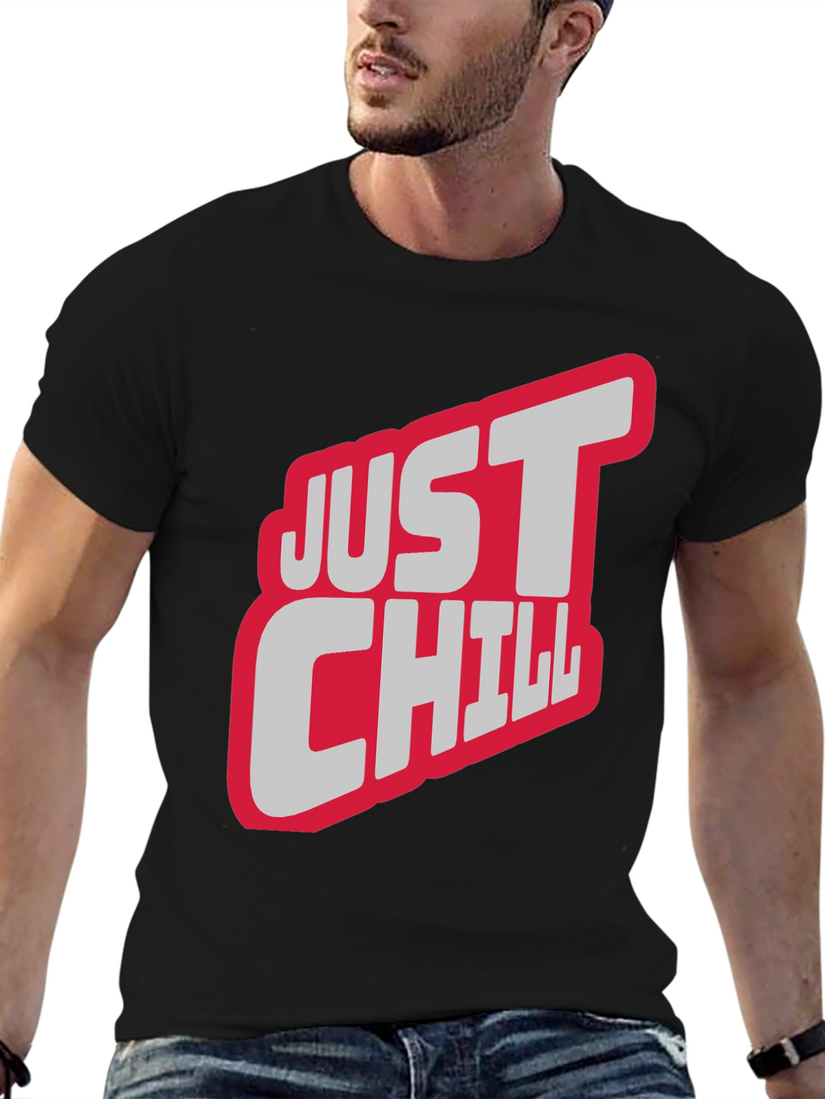 Just Chill Graphic Tee - Relaxed Style