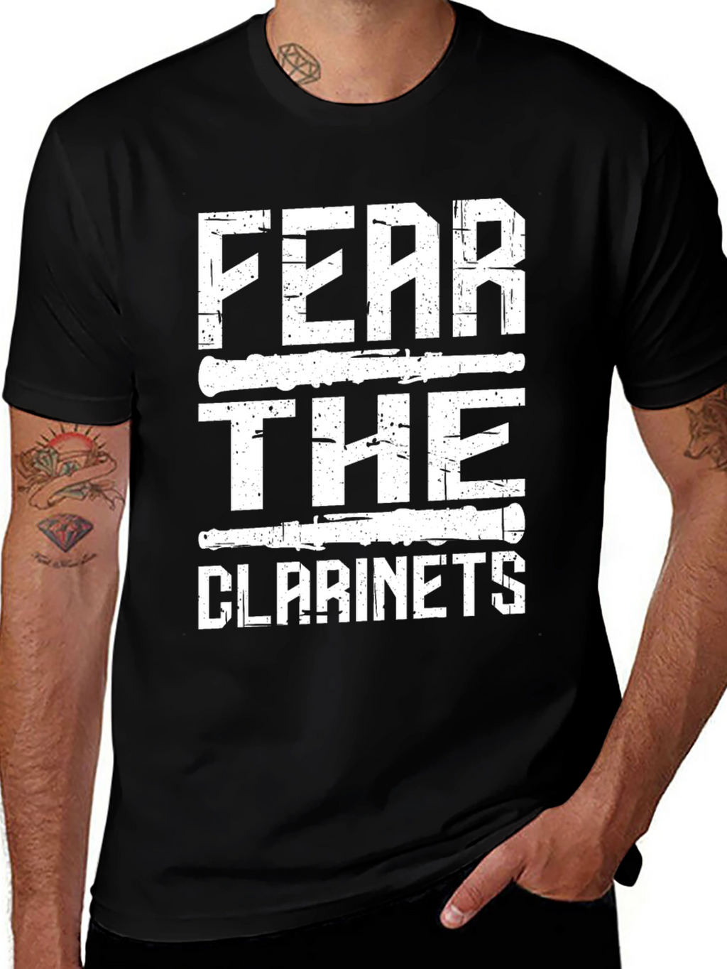 Fear the Clarinets Graphic Tee - Black