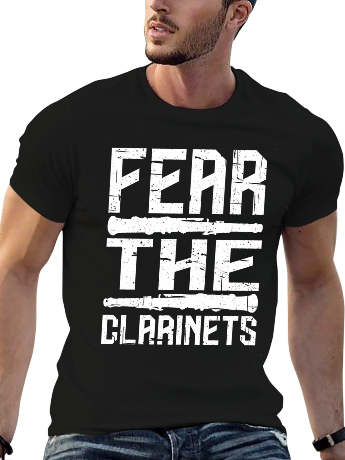 Fear the Clarinets Graphic Tee - Black