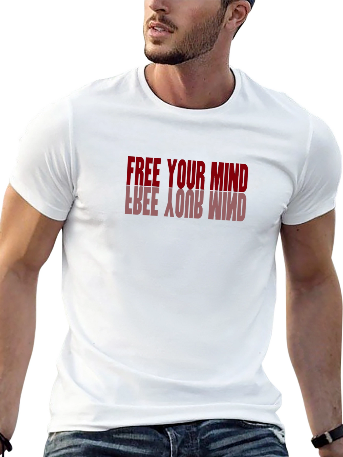 Free Your Mind Graphic Tee - Stylish Black T-Shirt