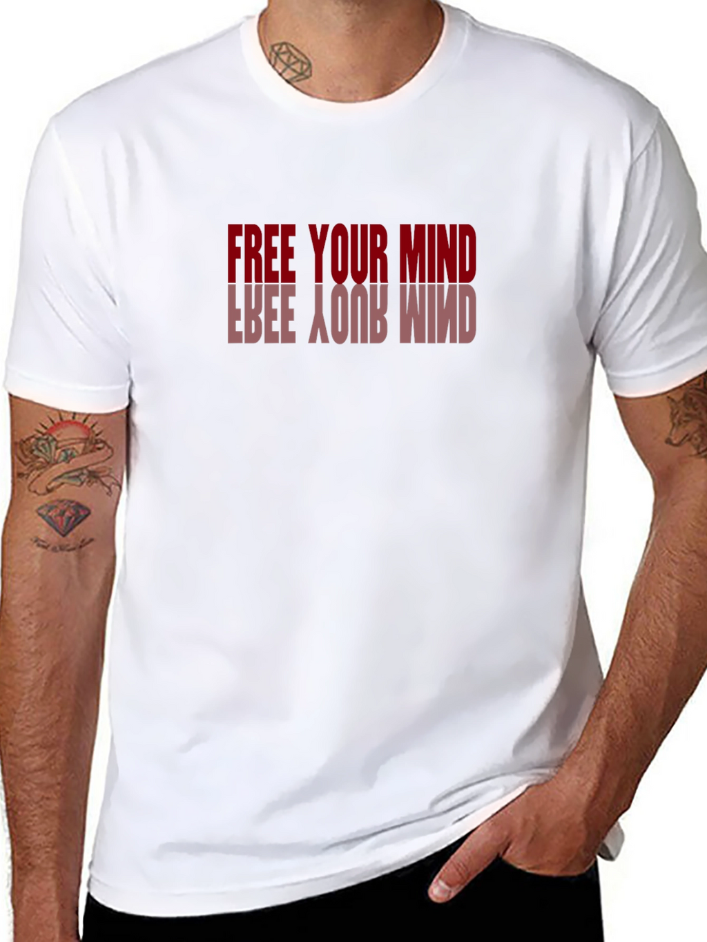Free Your Mind Graphic Tee - Stylish Black T-Shirt