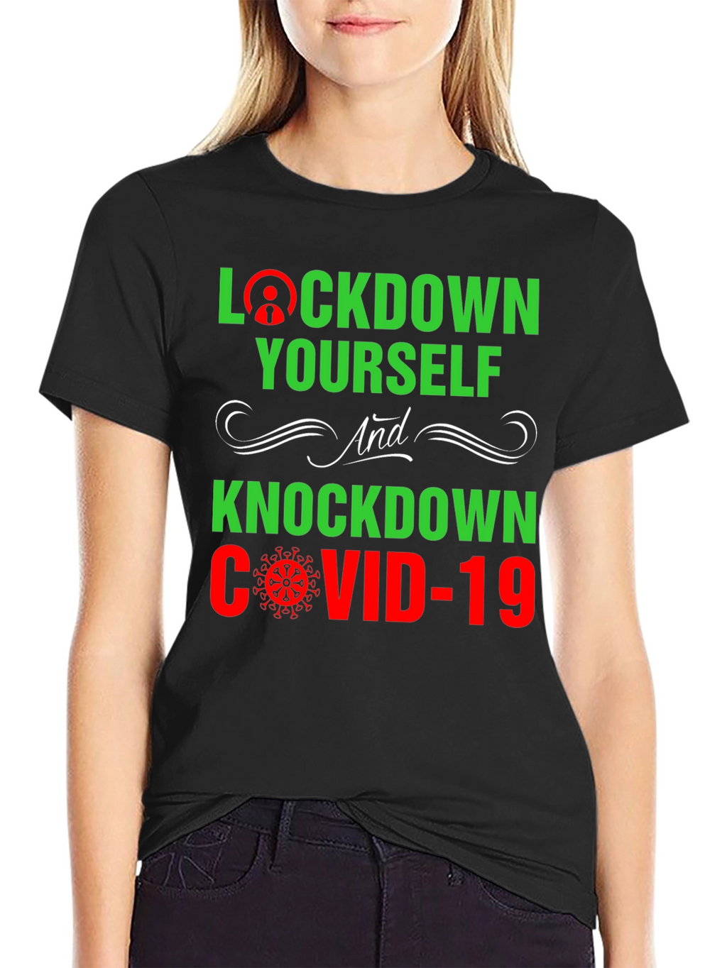 Lockdown Yourself COVID-19 Graphic Tee