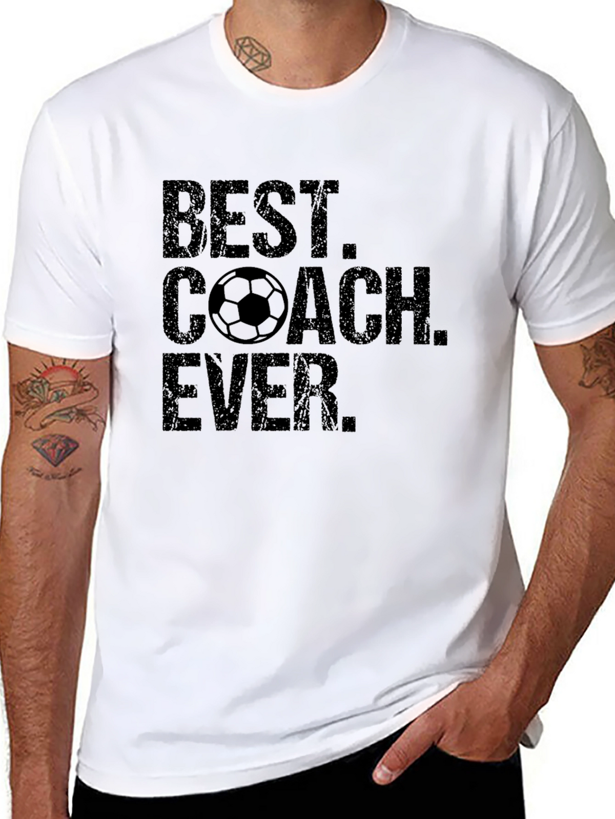 Best Soccer Coach Ever Black T-Shirt