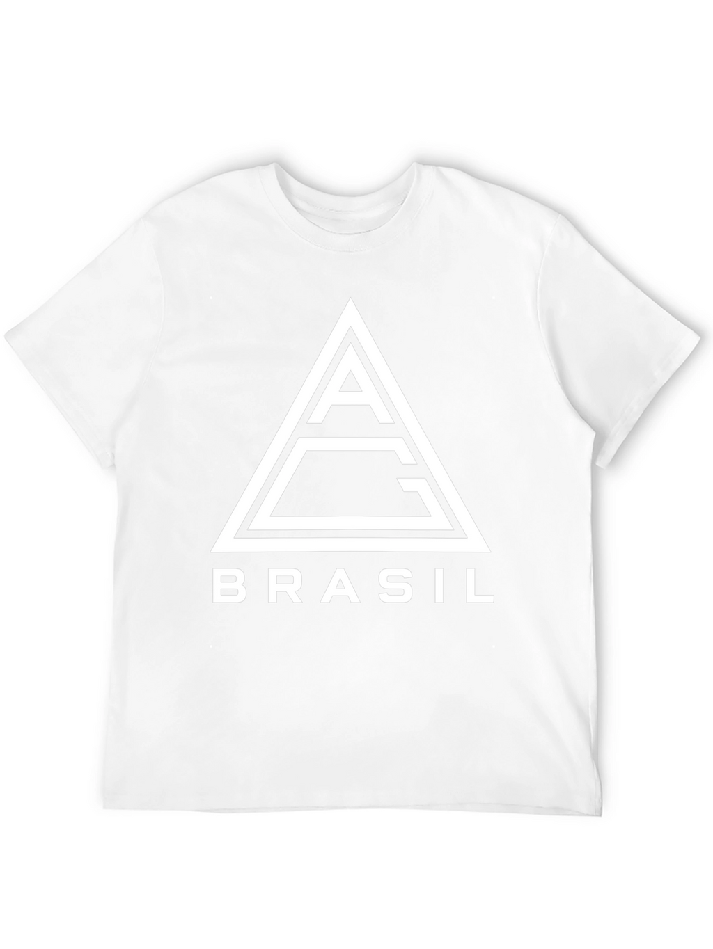 Brasil Graphic Tee: Modern Triangle Logo T-Shirt