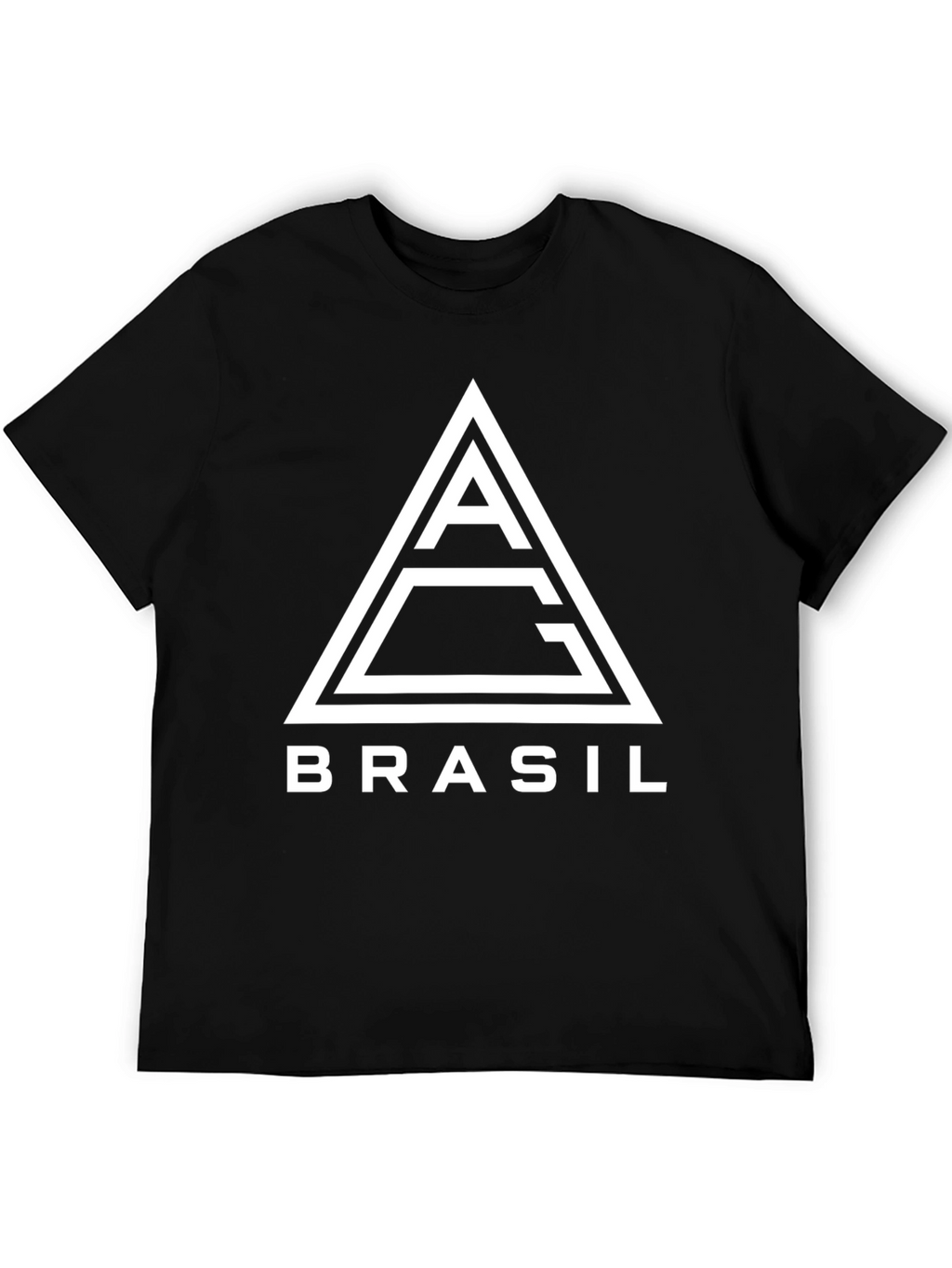 Brasil Graphic Tee: Modern Triangle Logo T-Shirt
