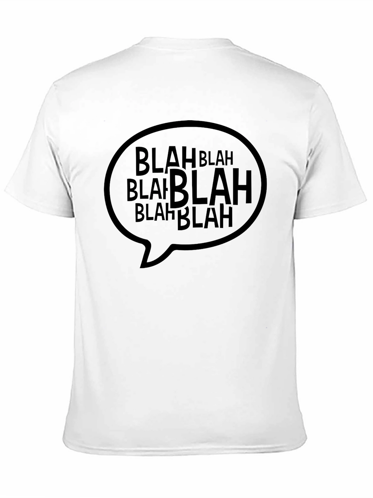 Blah Bubble Mens Black Graphic Tee