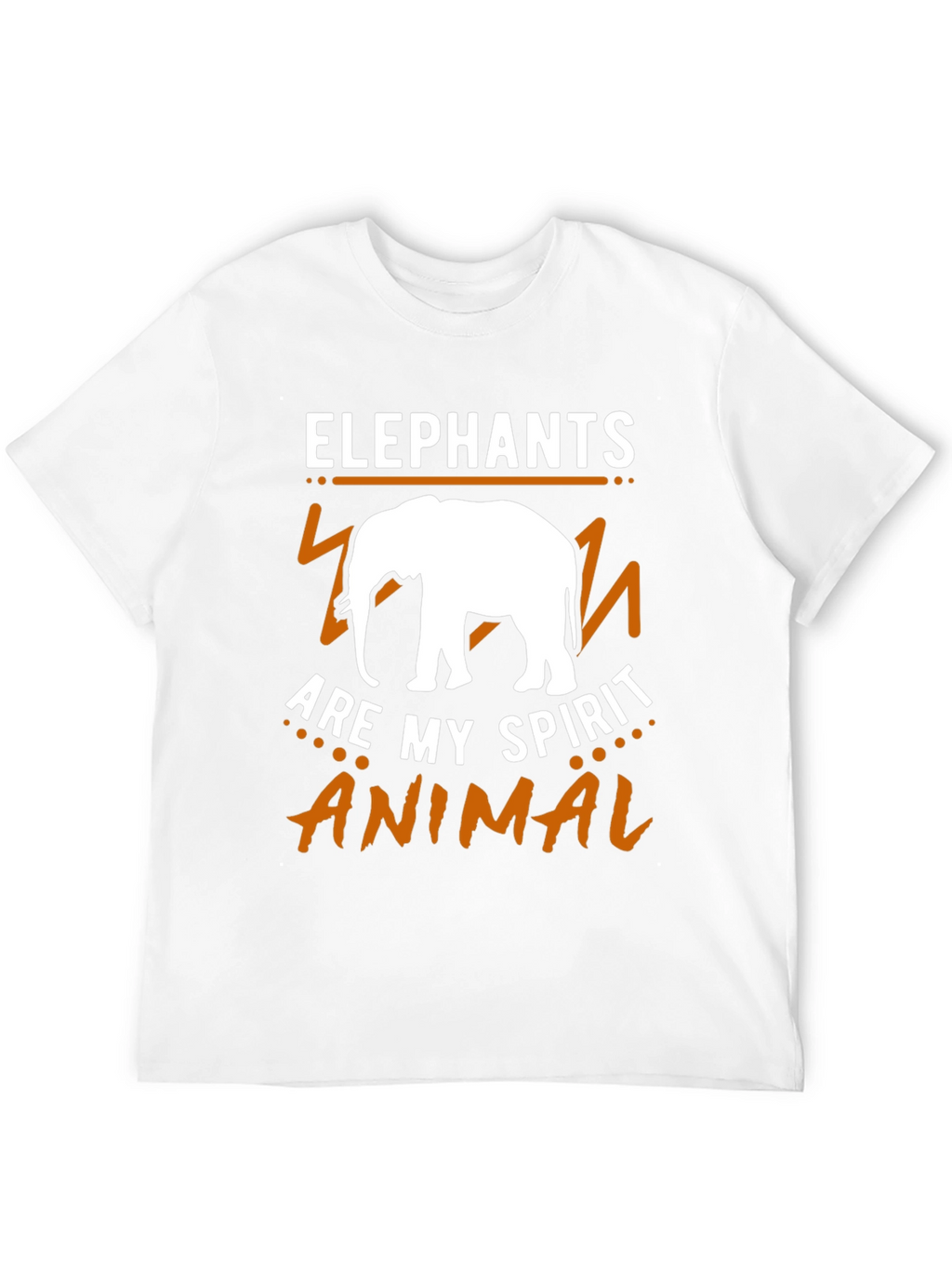 Elephant Spirit Animal Graphic Tee - Black Cotton Shirt