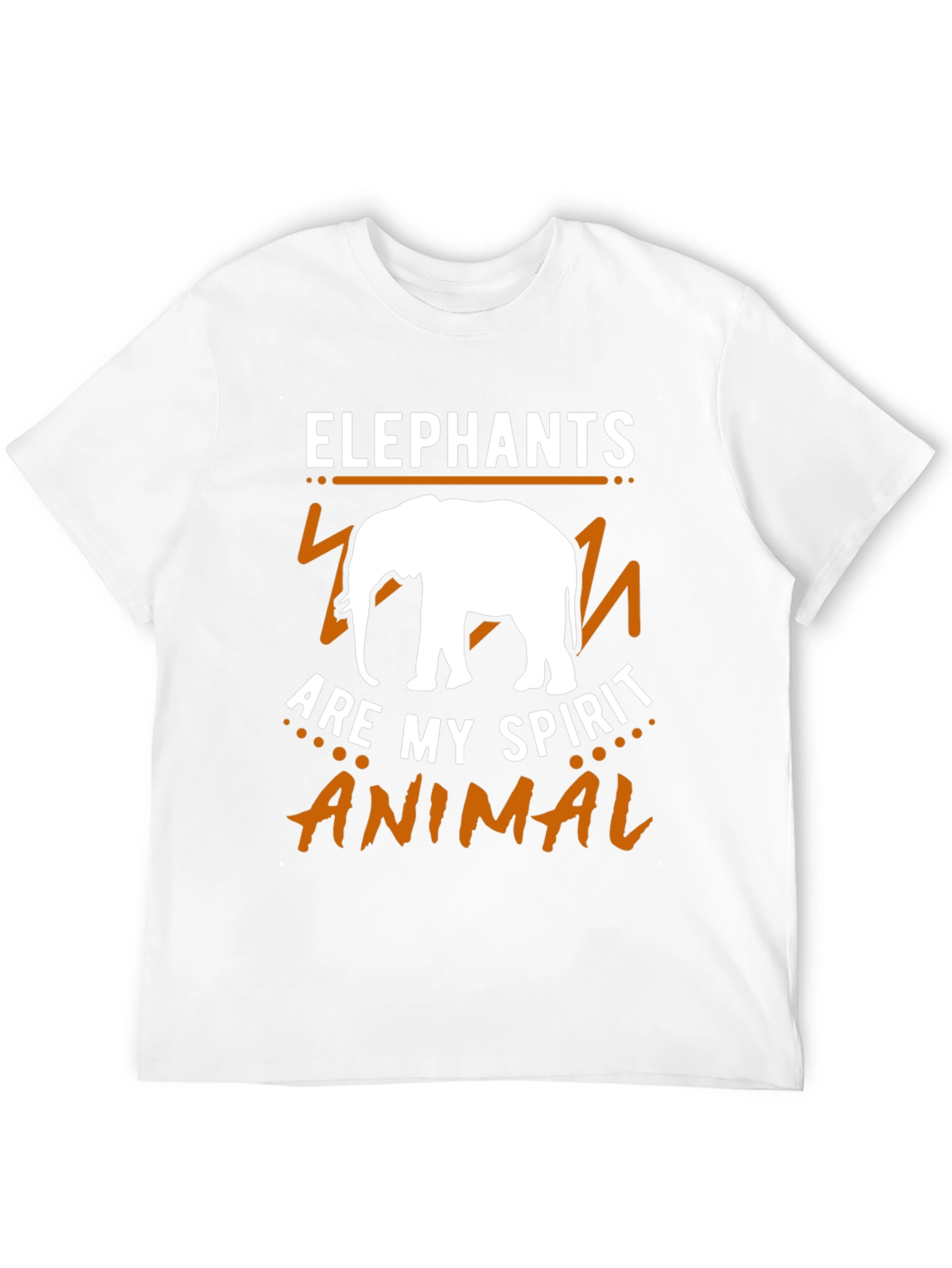 Elephant Spirit Animal Graphic Tee - Black Cotton Shirt
