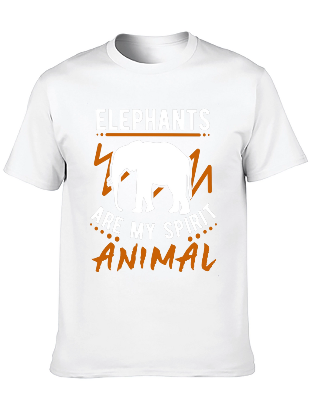 Elephant Spirit Animal Graphic Tee - Black Cotton Shirt