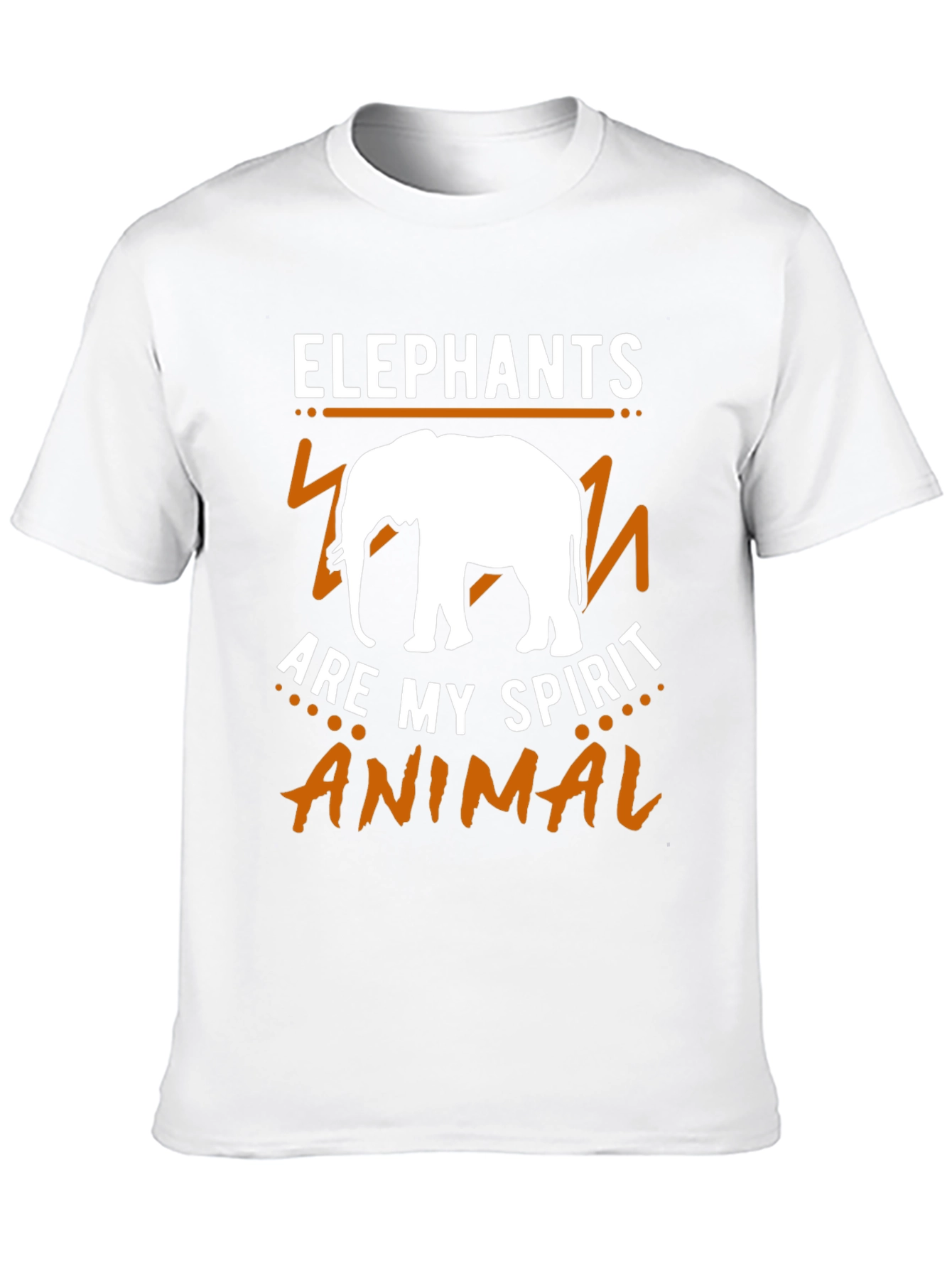 Elephant Spirit Animal Graphic Tee - Black Cotton Shirt