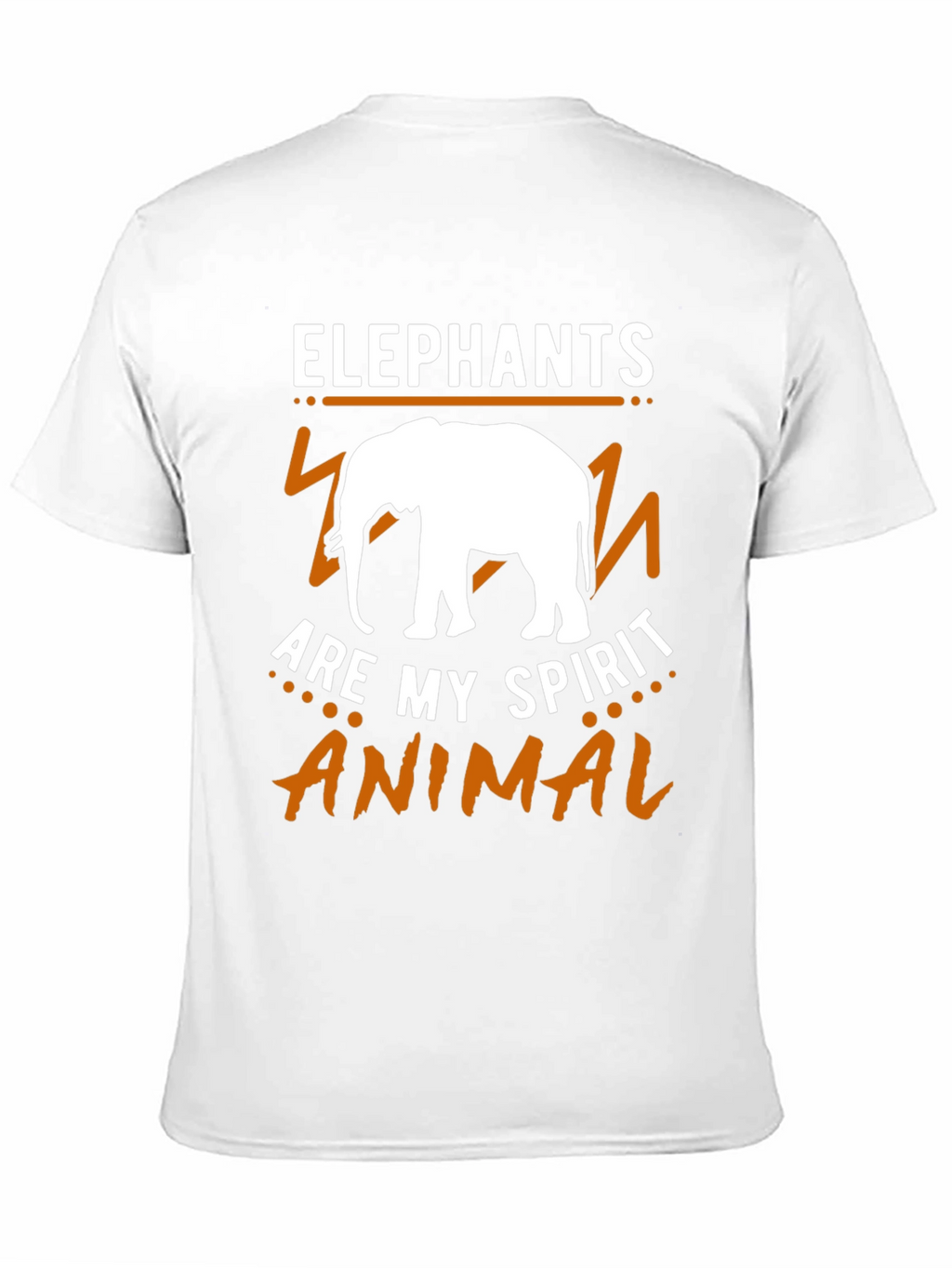 Elephant Spirit Animal Graphic Tee - Black Cotton Shirt