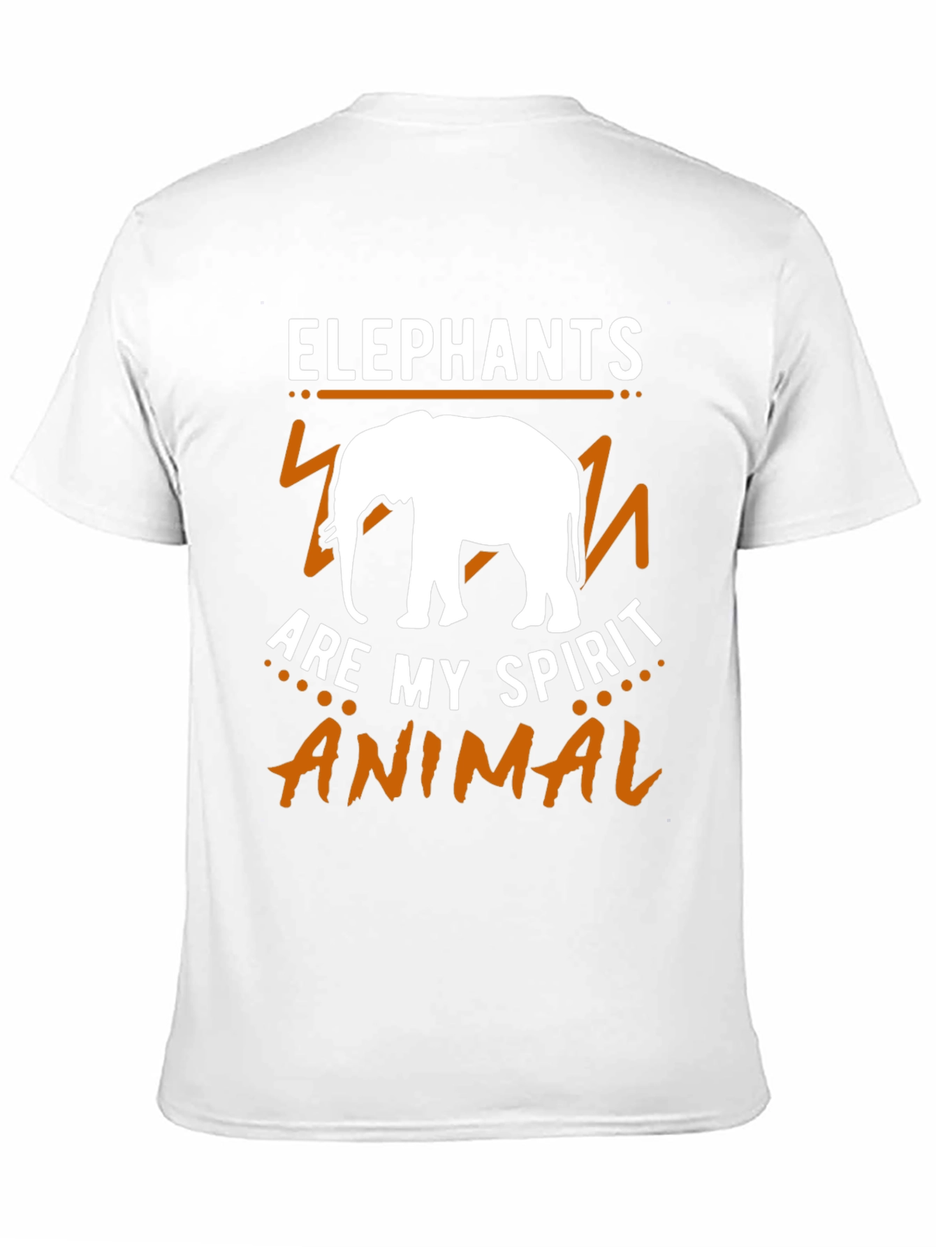Elephant Spirit Animal Graphic Tee - Black Cotton Shirt