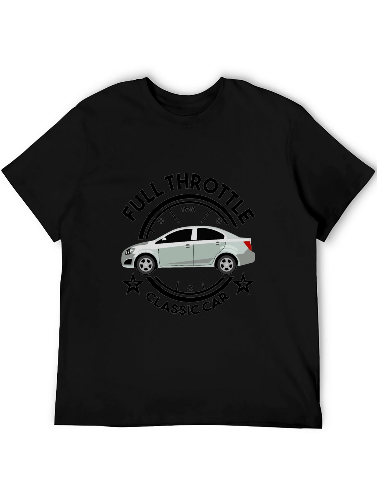 Full Throttle Classic Car Graphic T-Shirt
