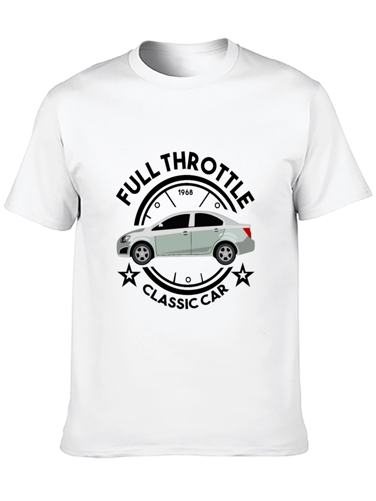 Full Throttle Classic Car Graphic T-Shirt