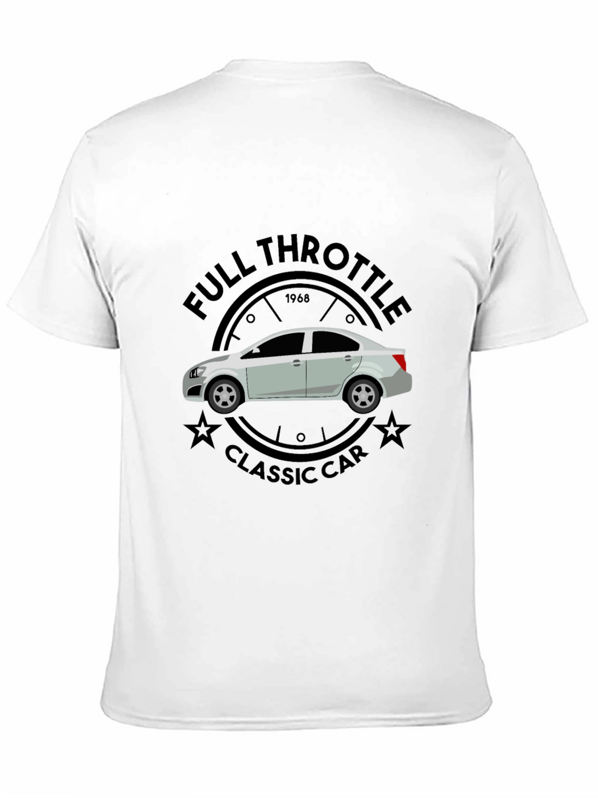 Full Throttle Classic Car Graphic T-Shirt