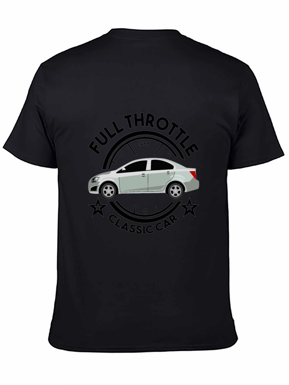 Full Throttle Classic Car Graphic T-Shirt