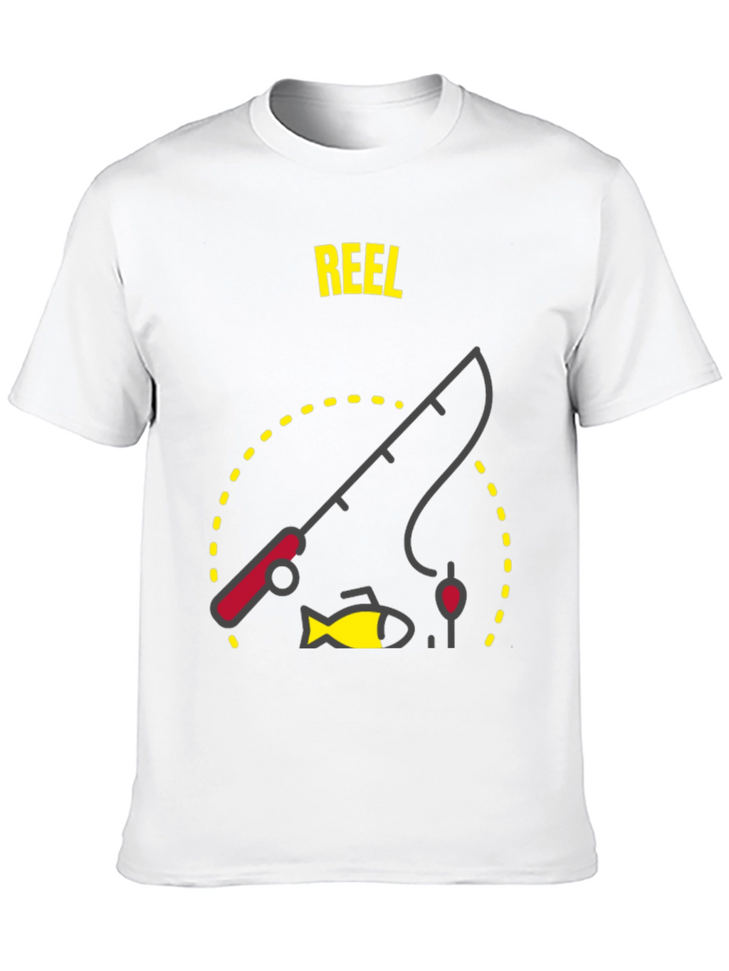 Reel Fishing T-Shirt - Black Graphic Tee