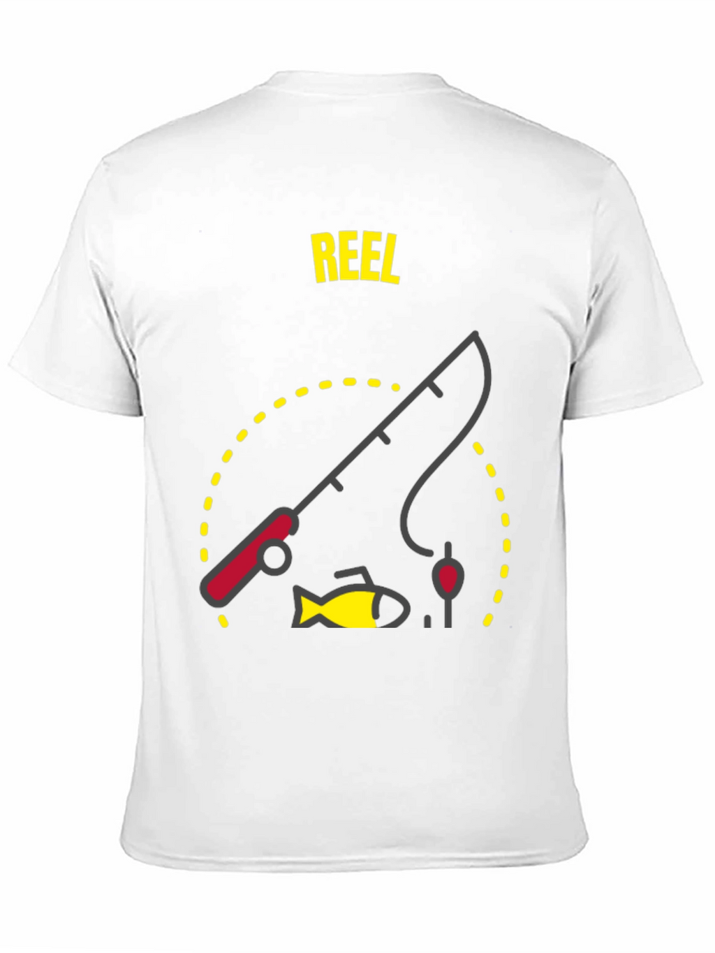 Reel Fishing T-Shirt - Black Graphic Tee