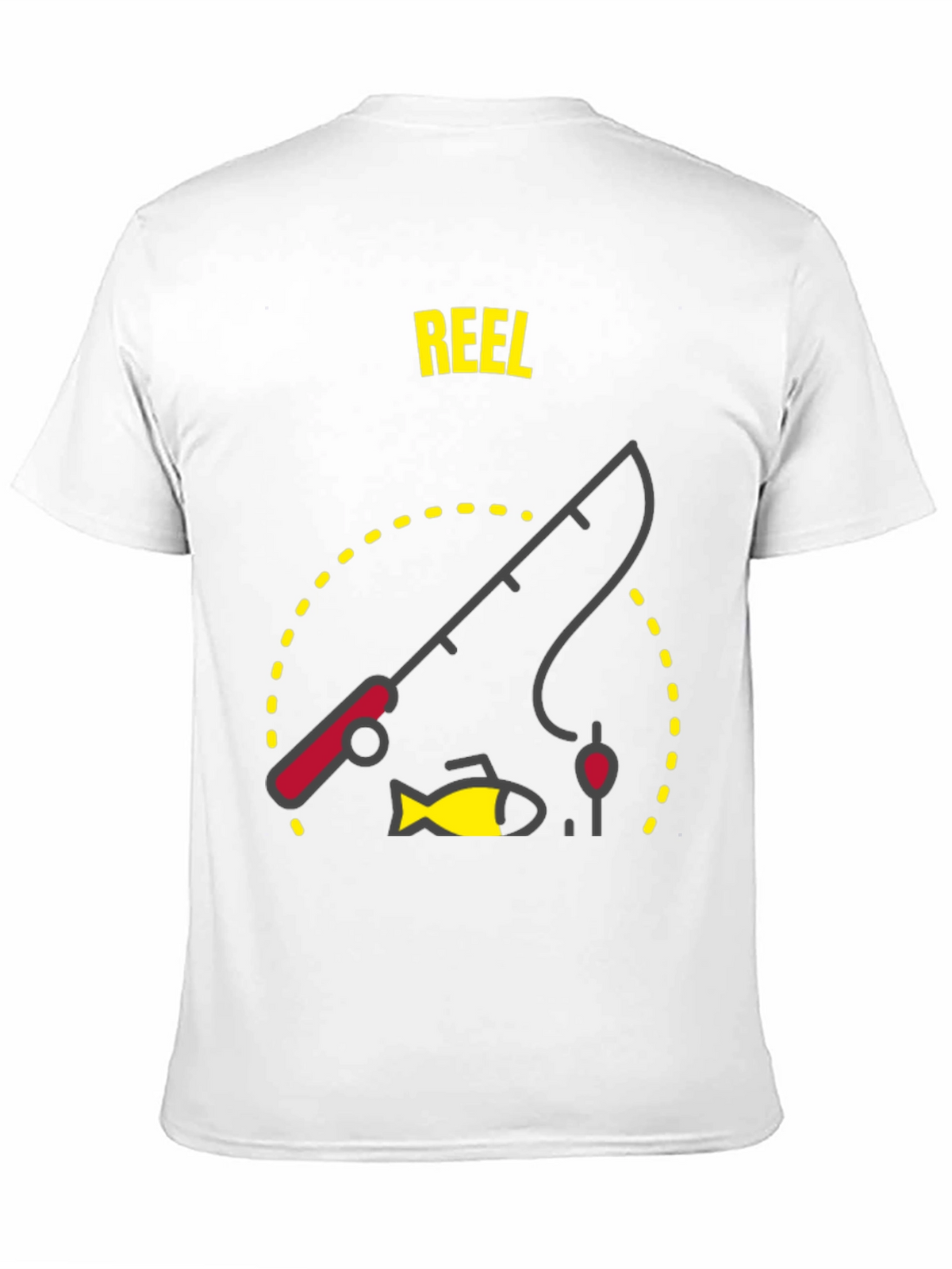 Reel Fishing T-Shirt - Black Graphic Tee