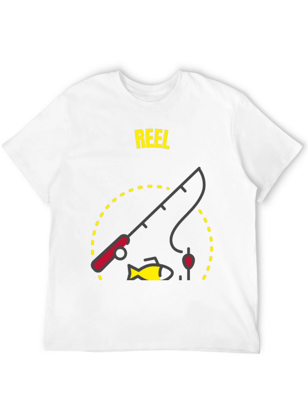 Reel Fishing T-Shirt - Black Graphic Tee