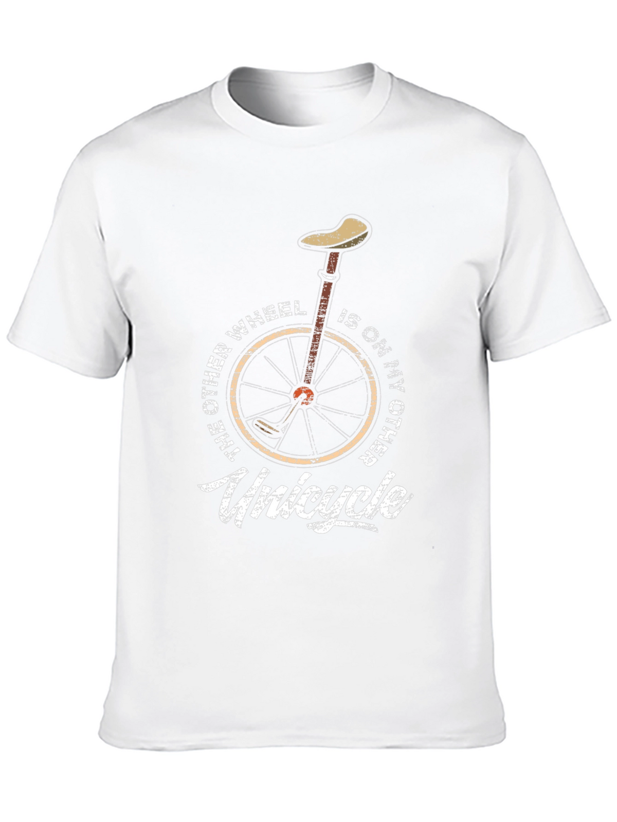 Unicycle T-Shirt - One Wheel Humor Graphic Tee