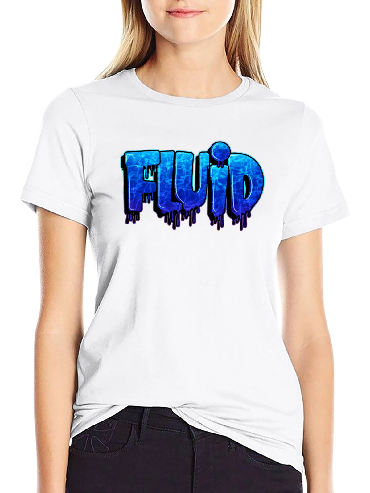 Fluid Design Black T-Shirt