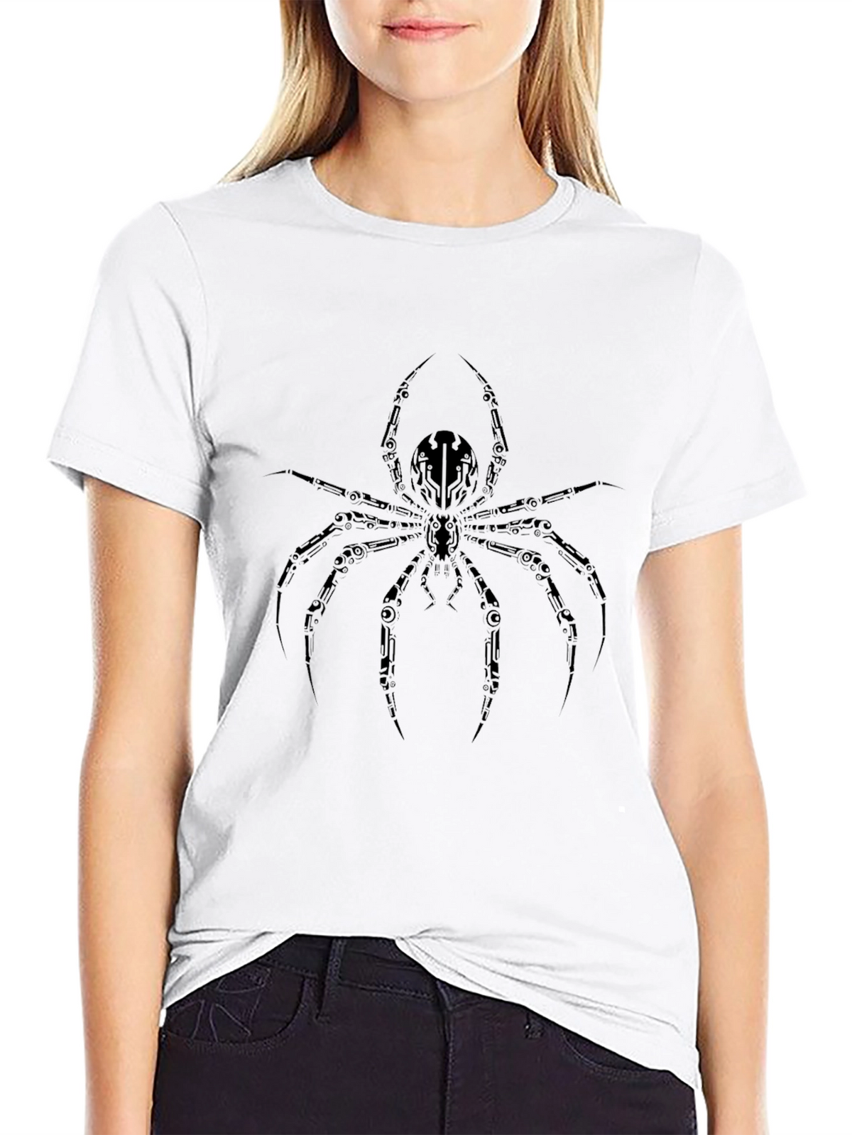 Black Spider Graphic Tee - Cool & Edgy