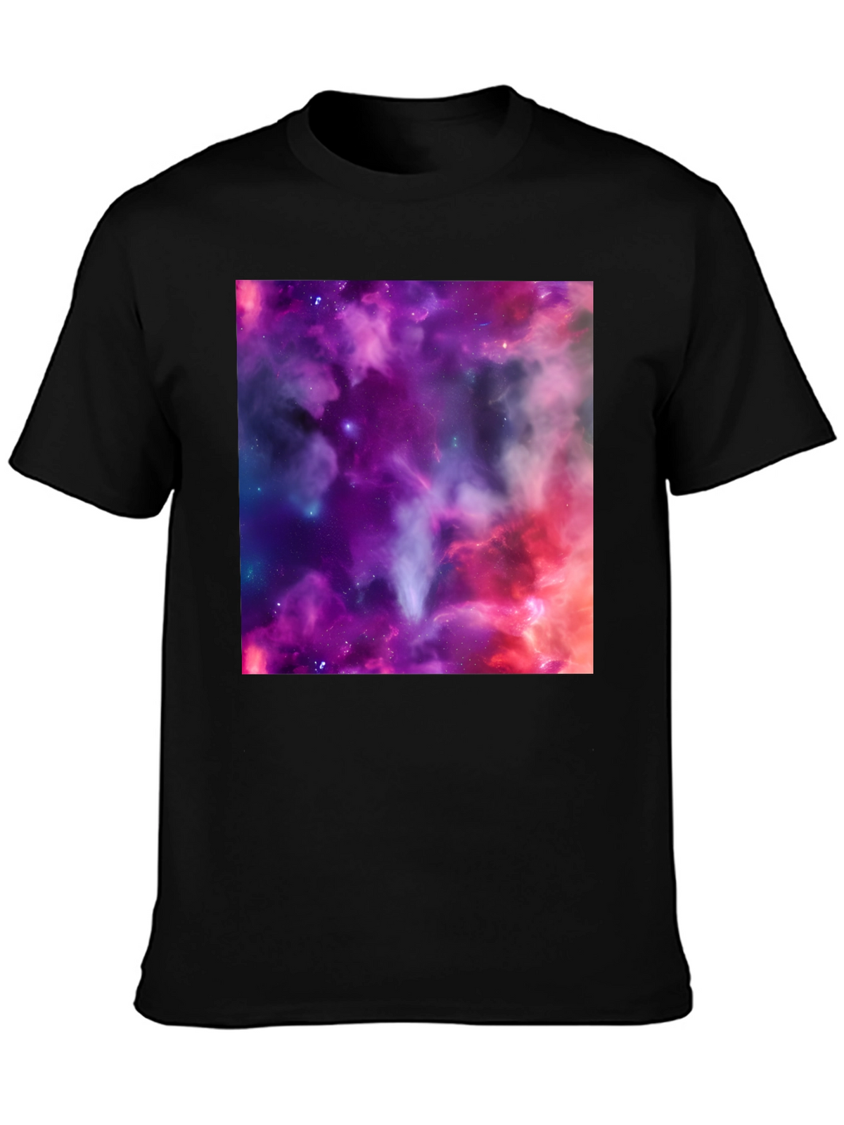 Nebula Print Black T-Shirt