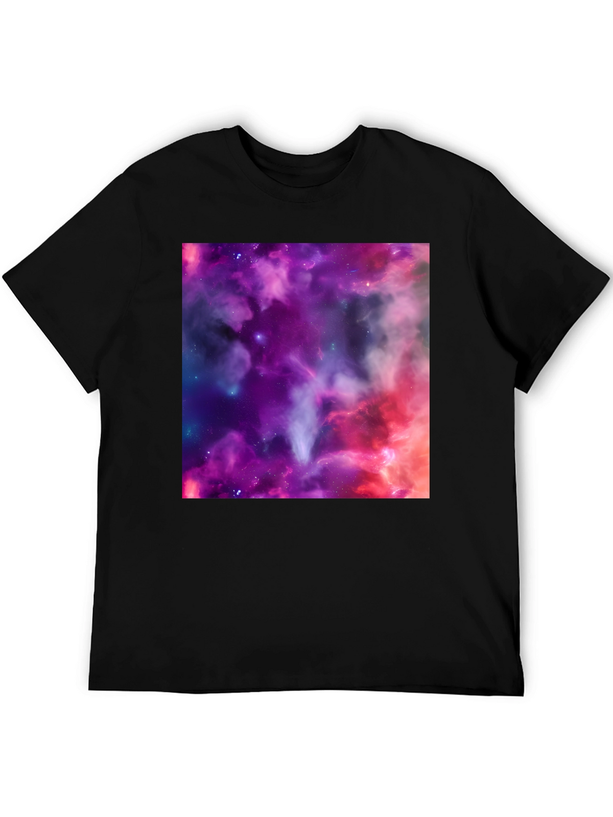 Nebula Print Black T-Shirt