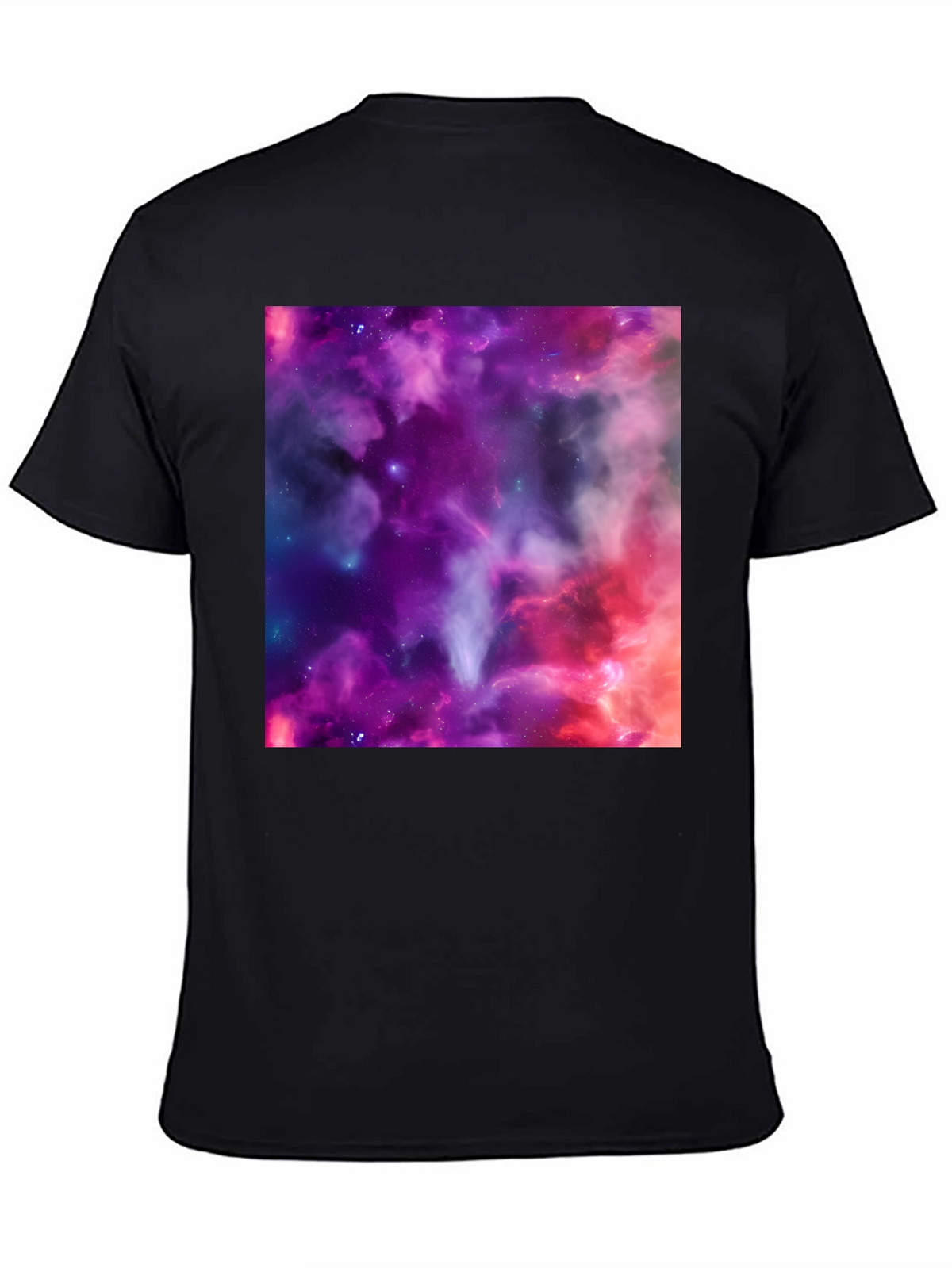 Nebula Print Black T-Shirt