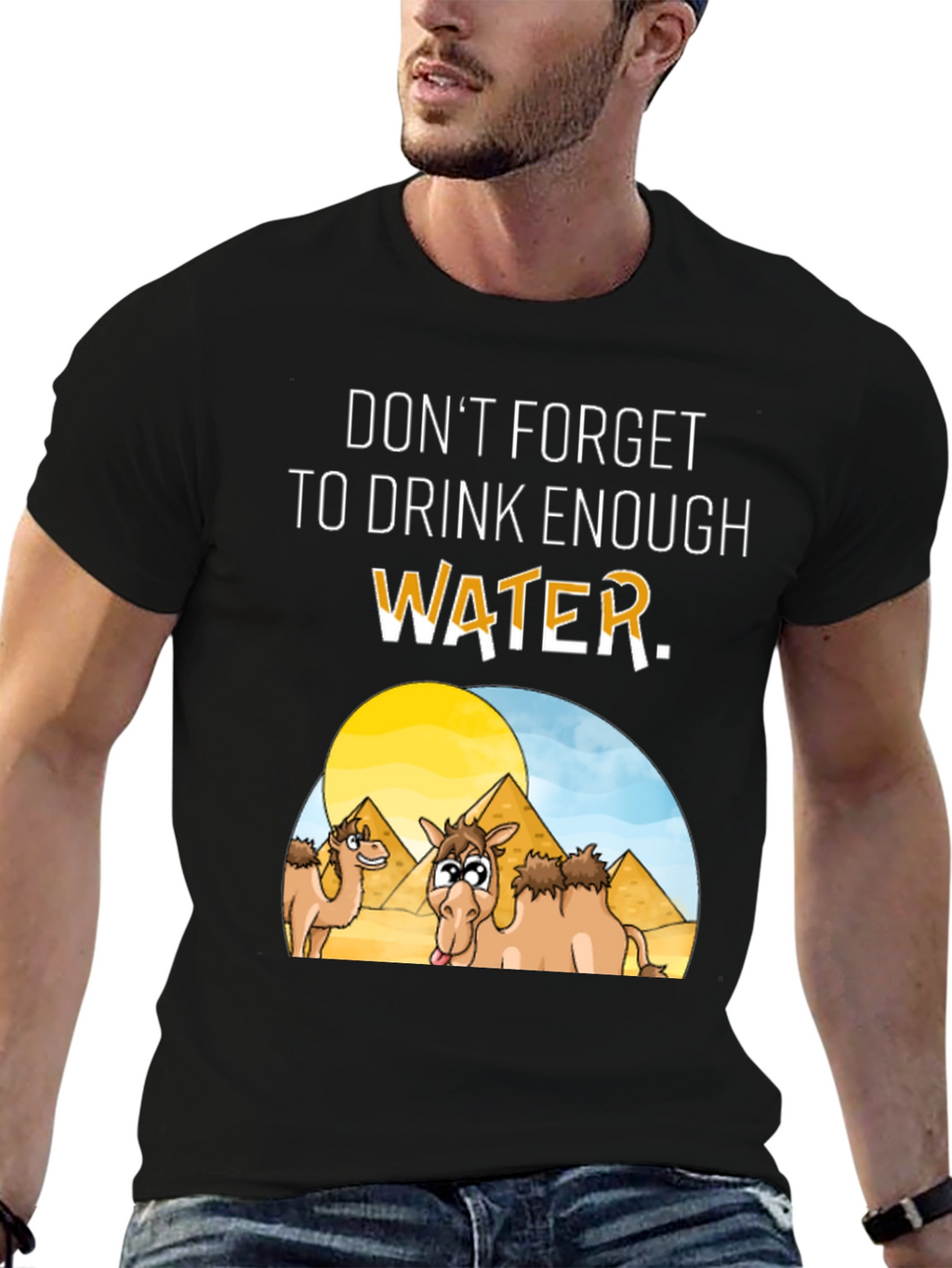 Drink Enough Water Graphic T-Shirt