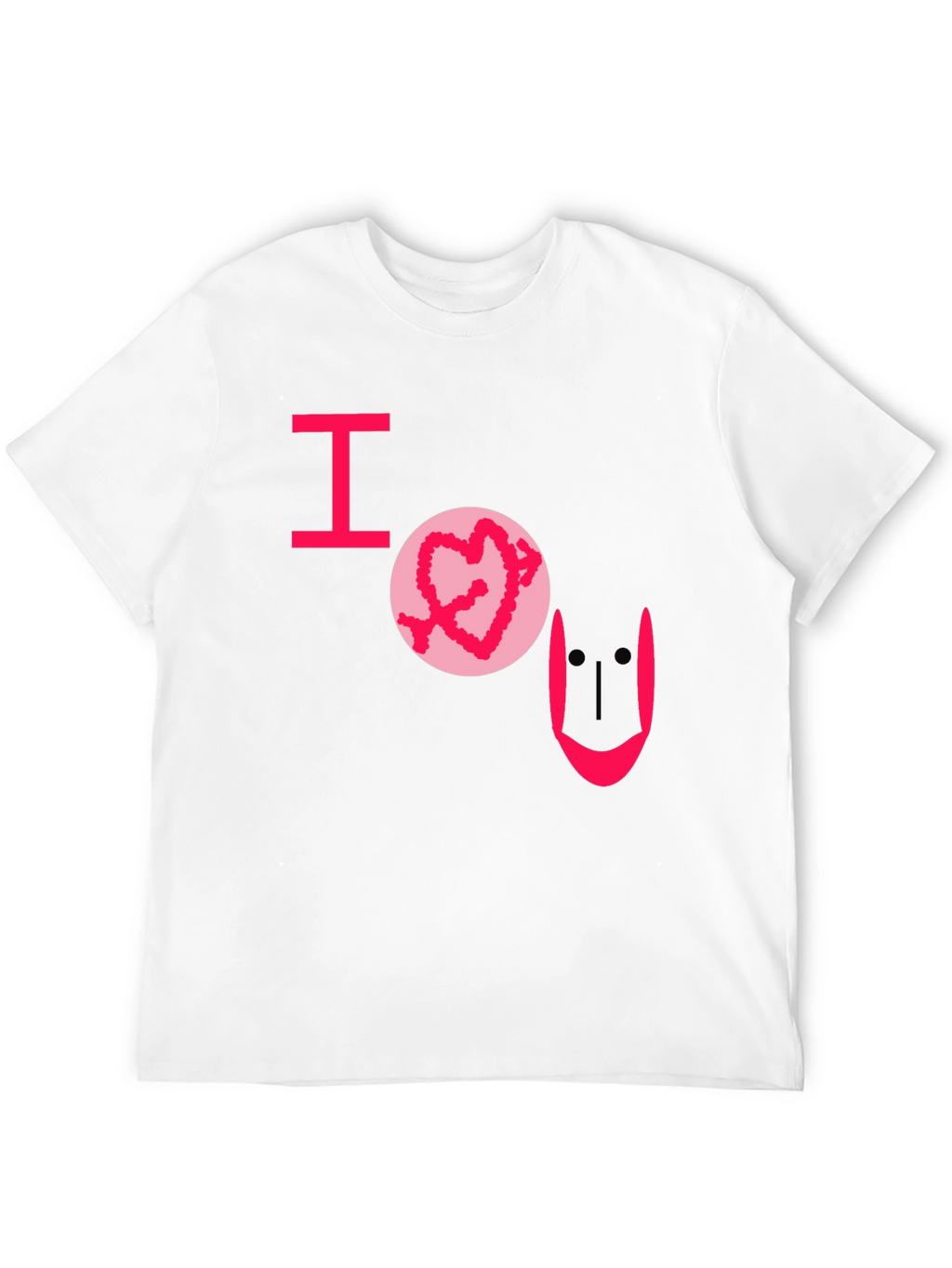 I Heart U Graphic Tee - Black Casual T-Shirt