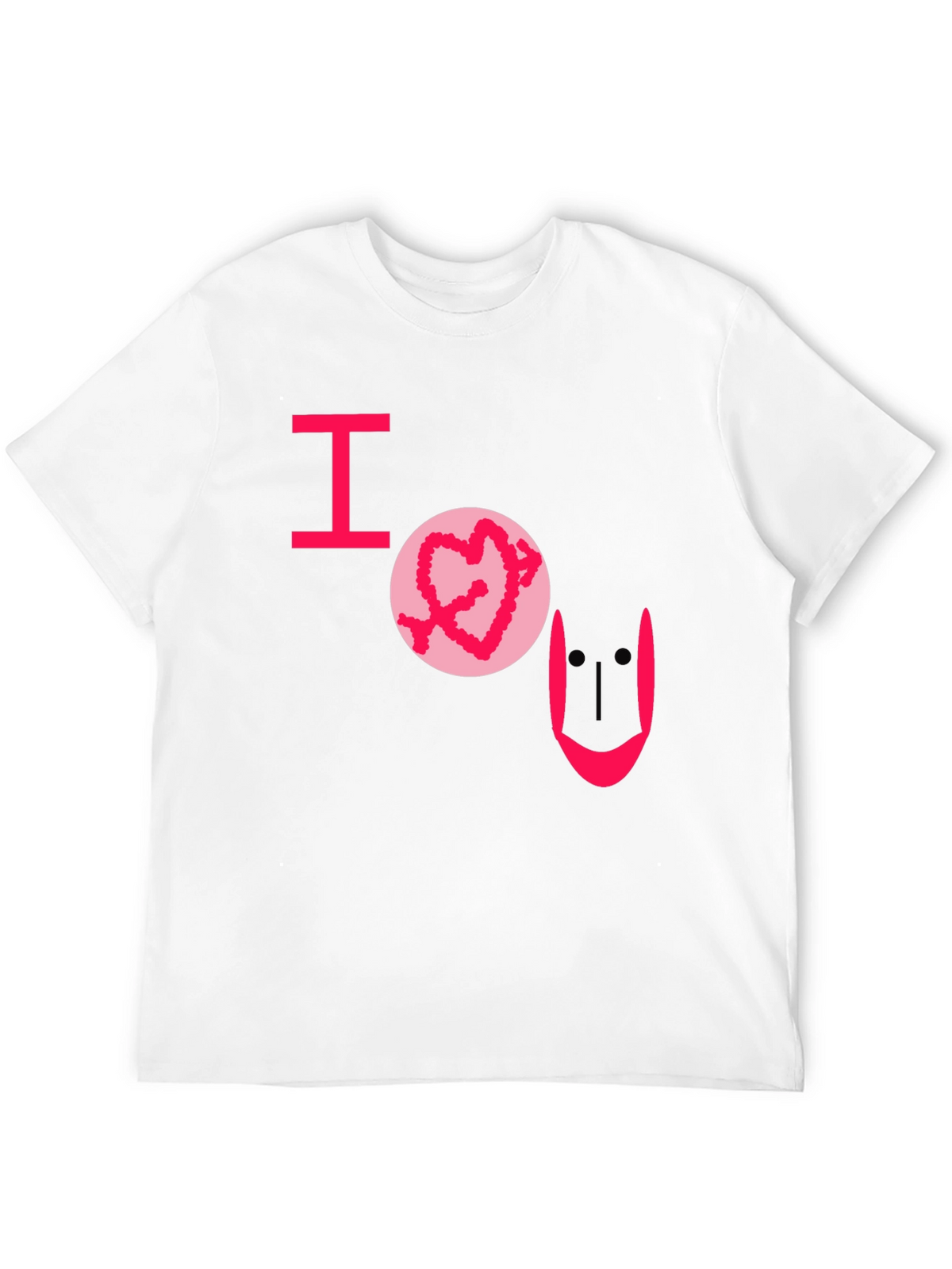 I Heart U Graphic Tee - Black Casual T-Shirt