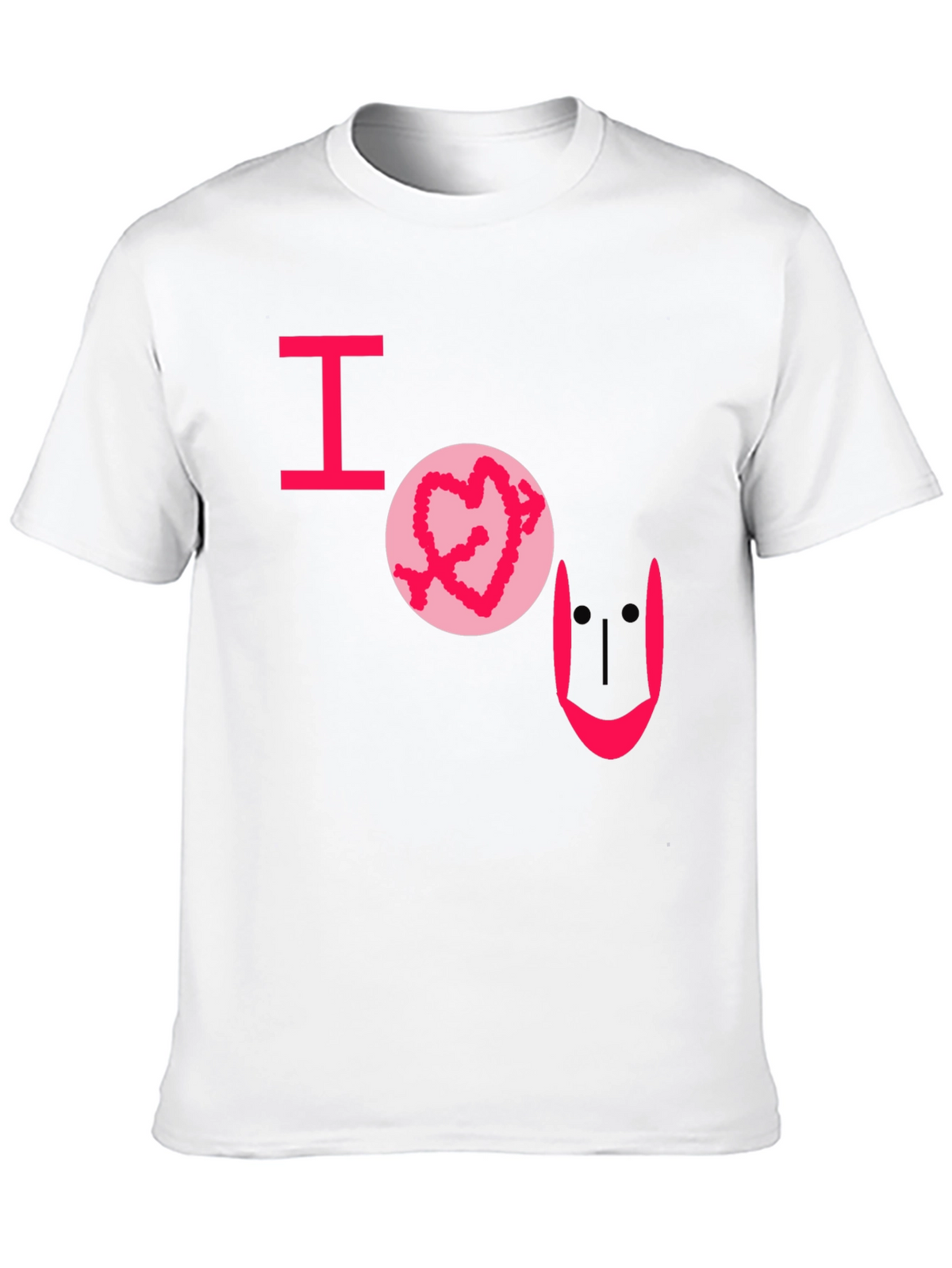I Heart U Graphic Tee - Black Casual T-Shirt