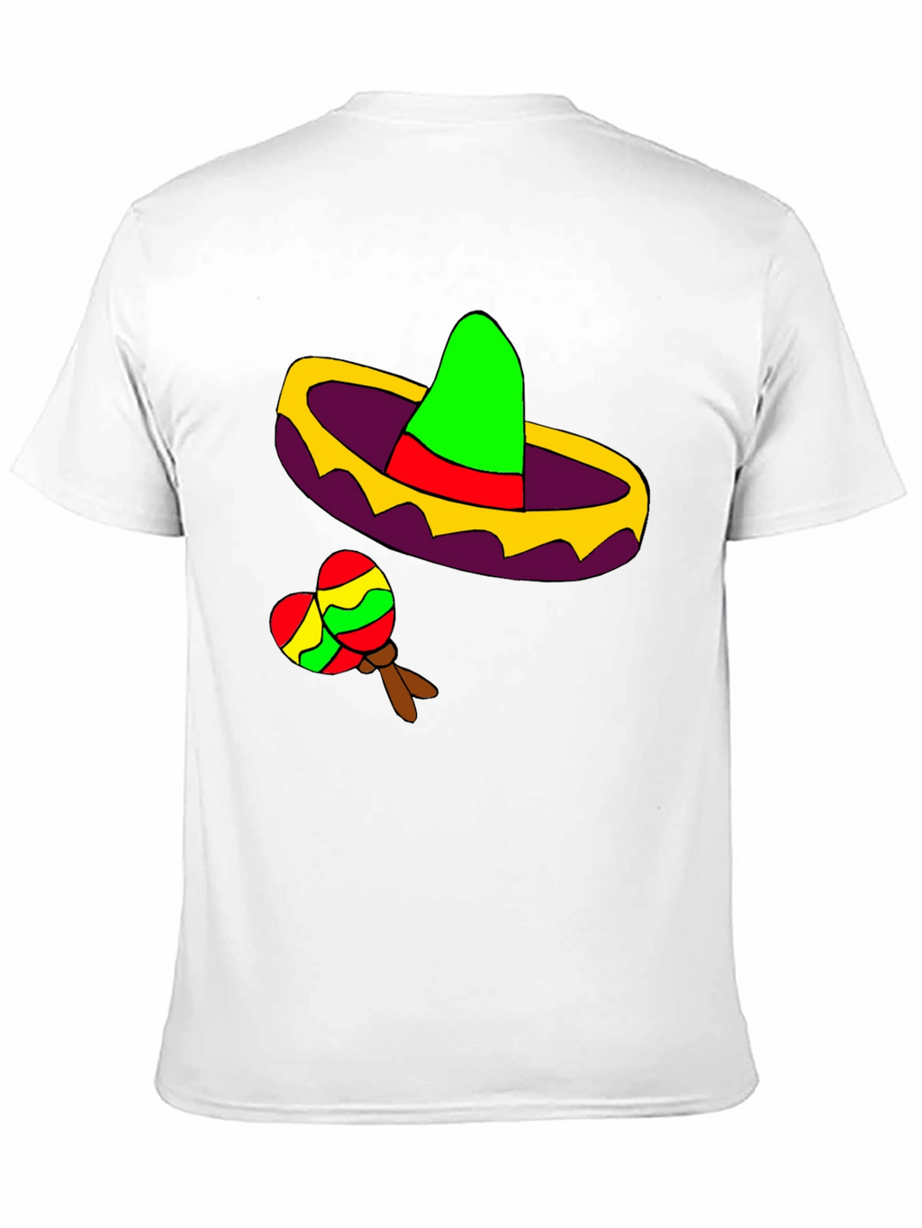 Fiesta Fun Tee: Sombrero & Maracas Design