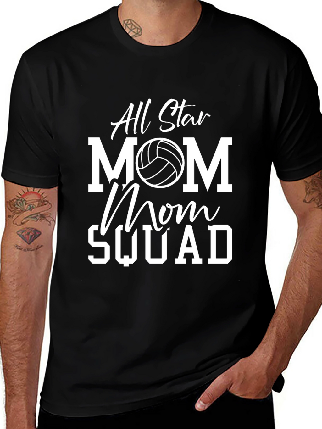 All Star Mom Squad Volleyball T-Shirt