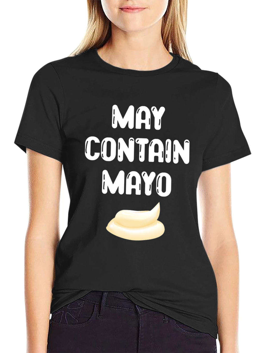 May Contain Mayo T-Shirt - Funny Foodie Tee