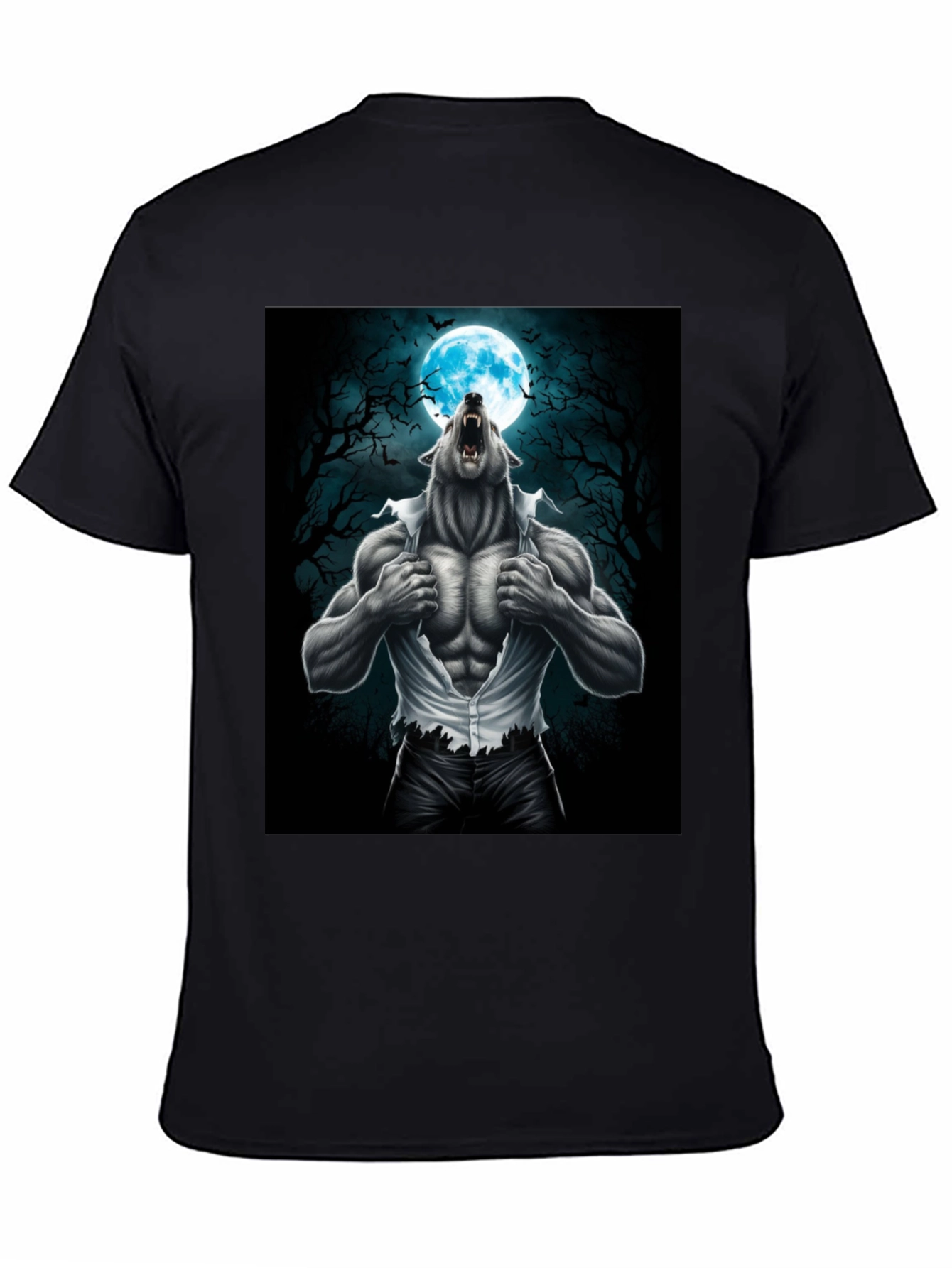 Werewolf Moon Graphic Tee - Unleash the Beast!