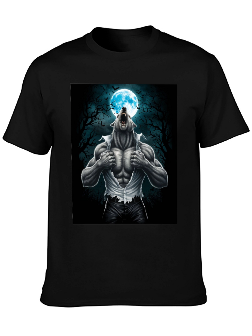 Werewolf Moon Graphic Tee - Unleash the Beast!