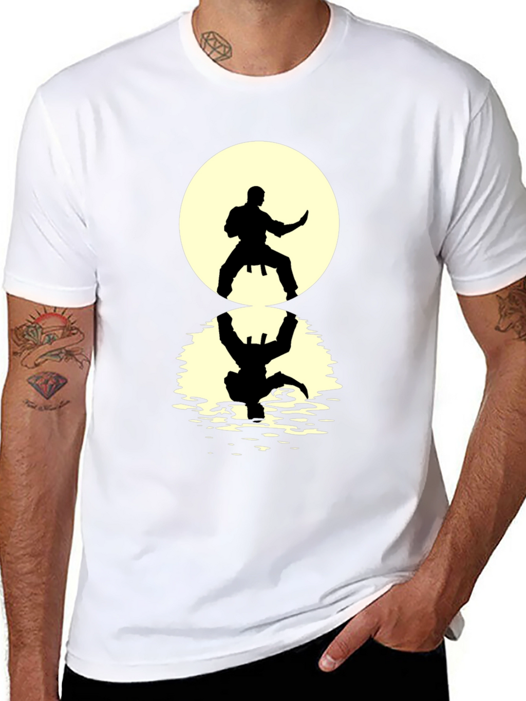 Karate Silhouette T-Shirt - Martial Arts Design
