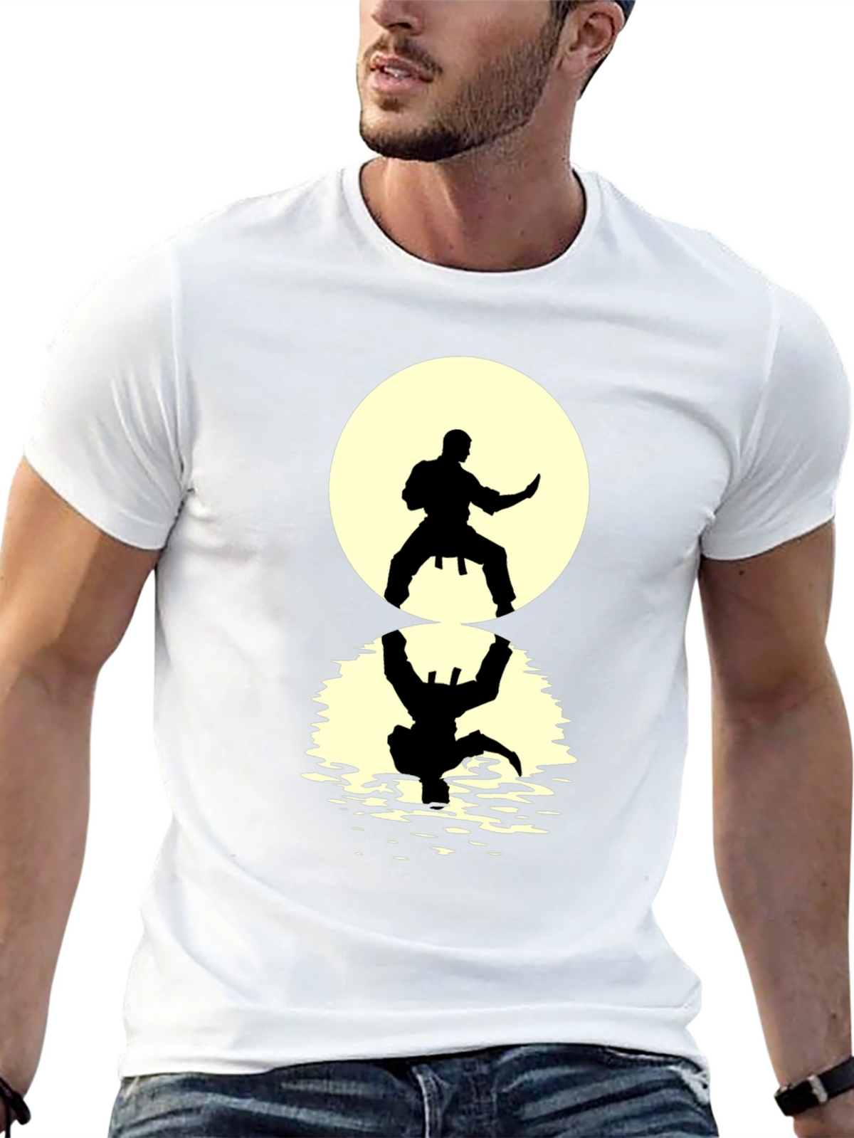 Karate Silhouette T-Shirt - Martial Arts Design