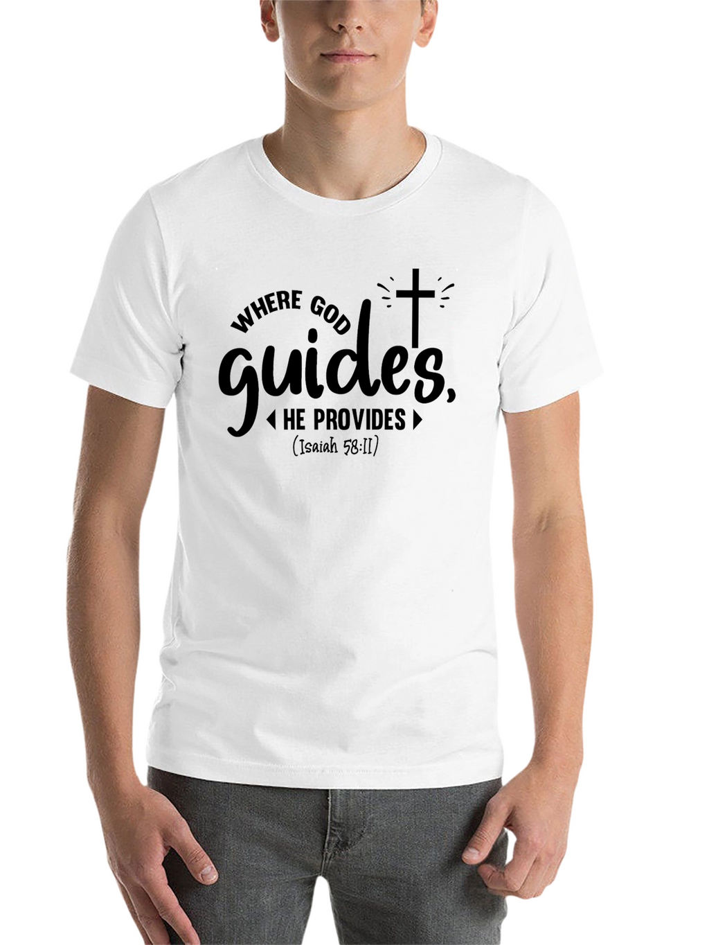 Where God Guides Christian T-Shirt