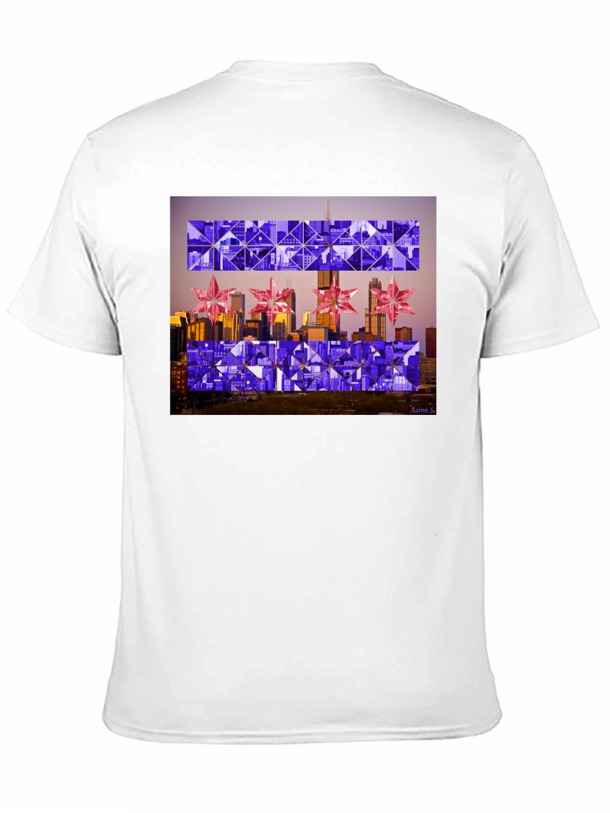 Chicago Flag Geometric T-Shirt
