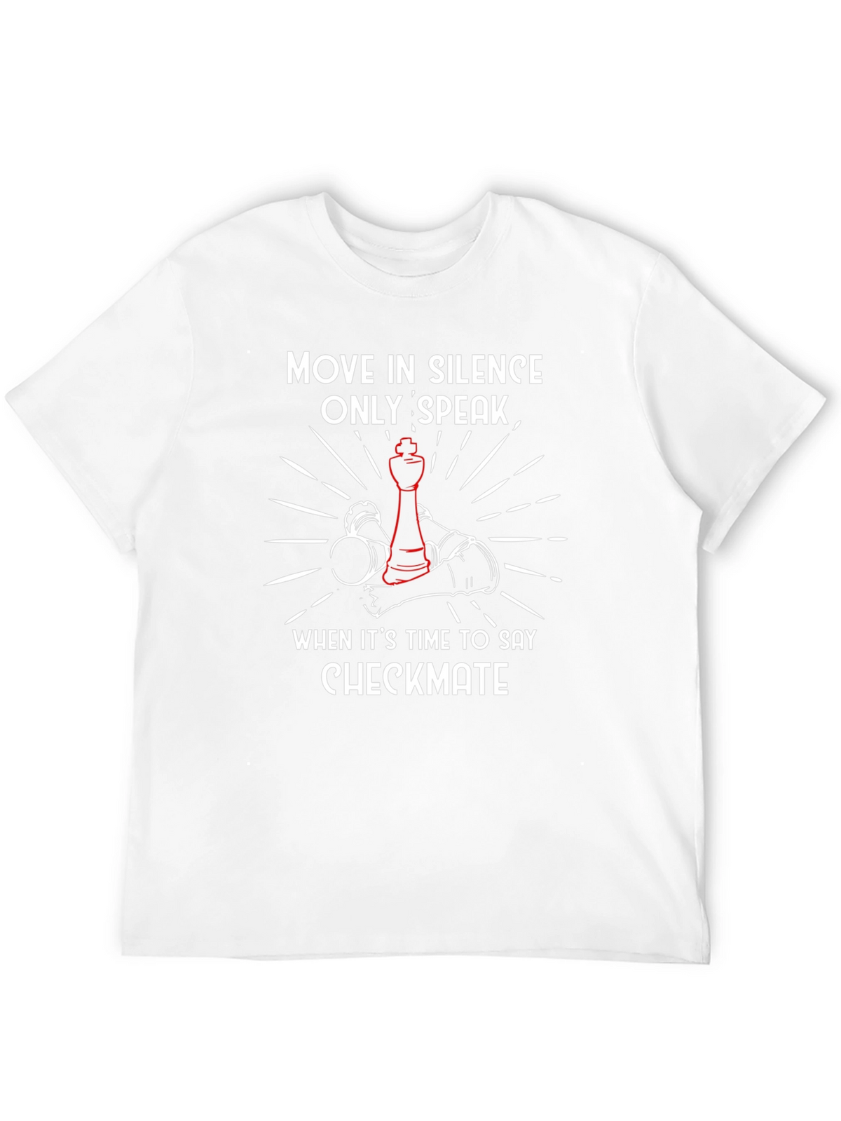 Move in Silence Checkmate Chess Graphic Tee