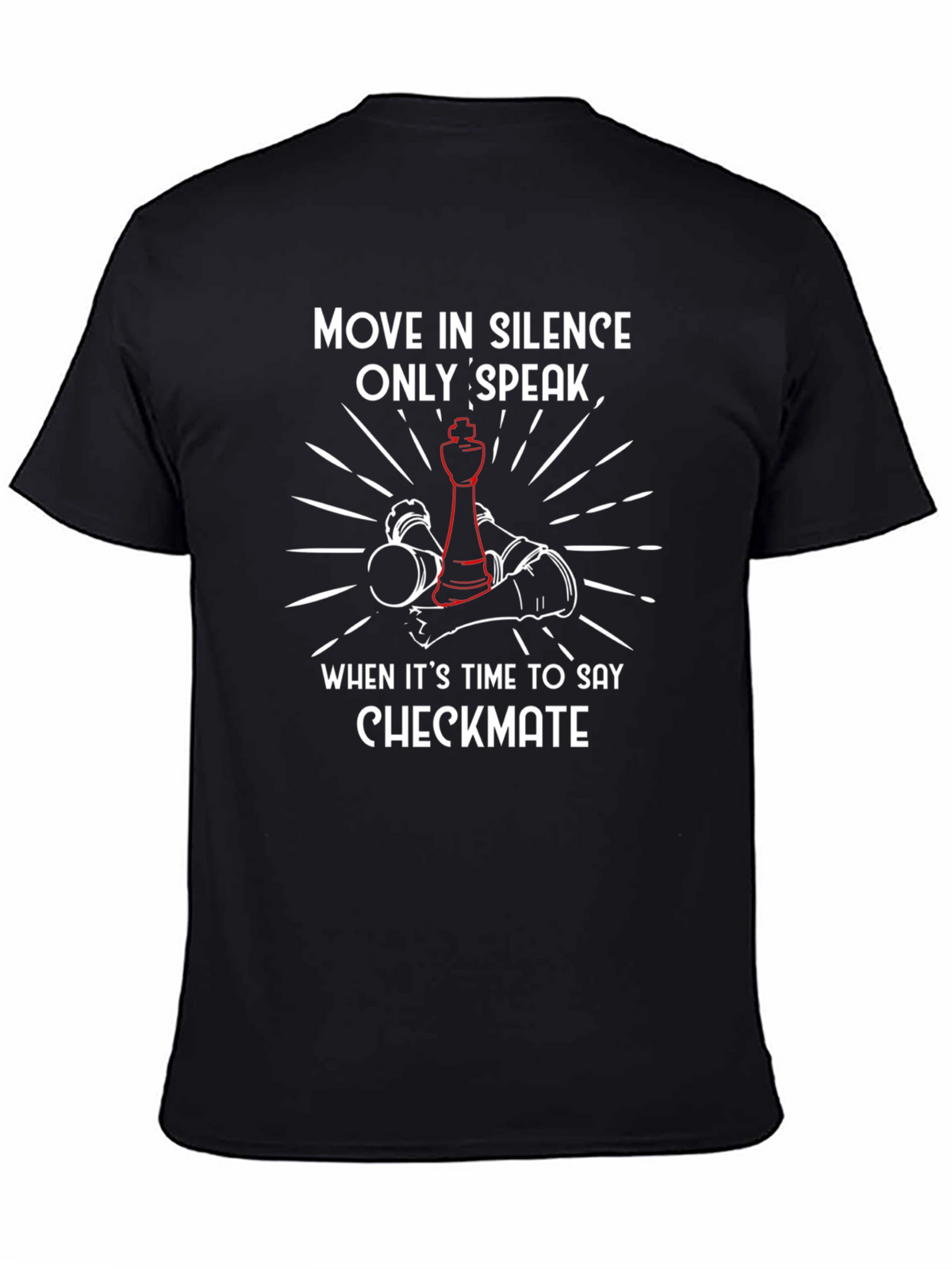 Move in Silence Checkmate Chess Graphic Tee