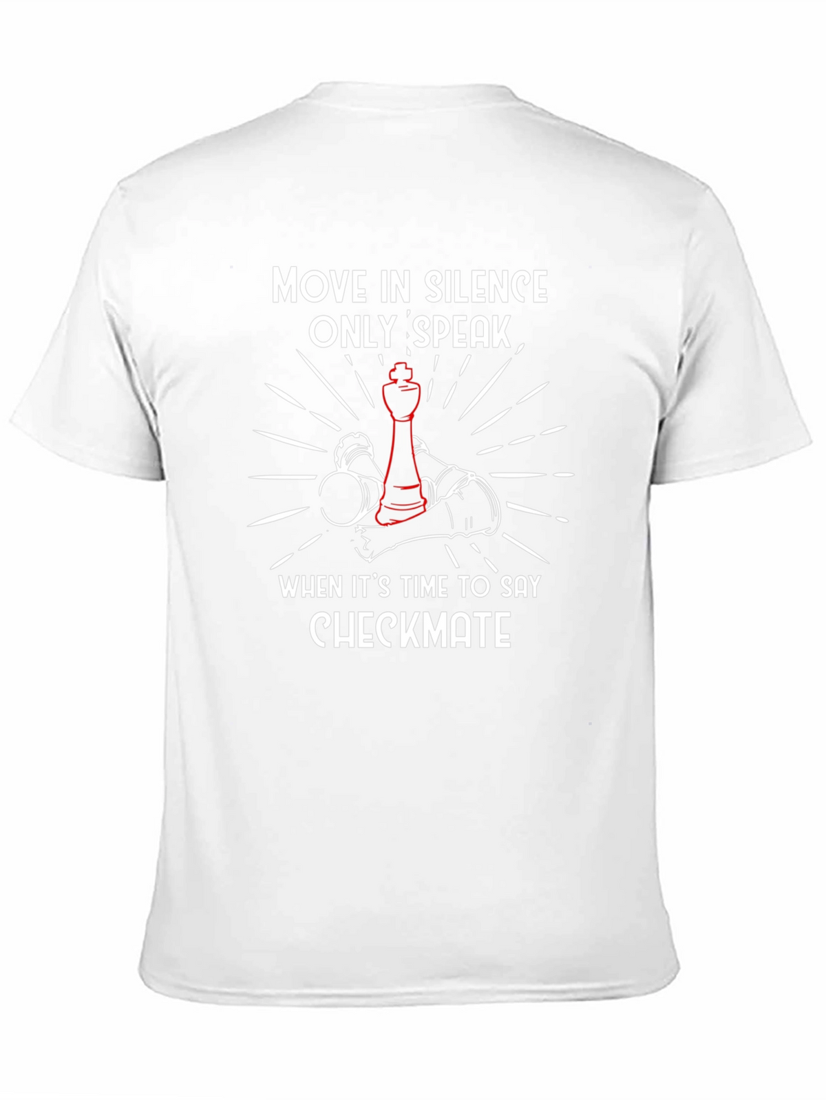 Move in Silence Checkmate Chess Graphic Tee