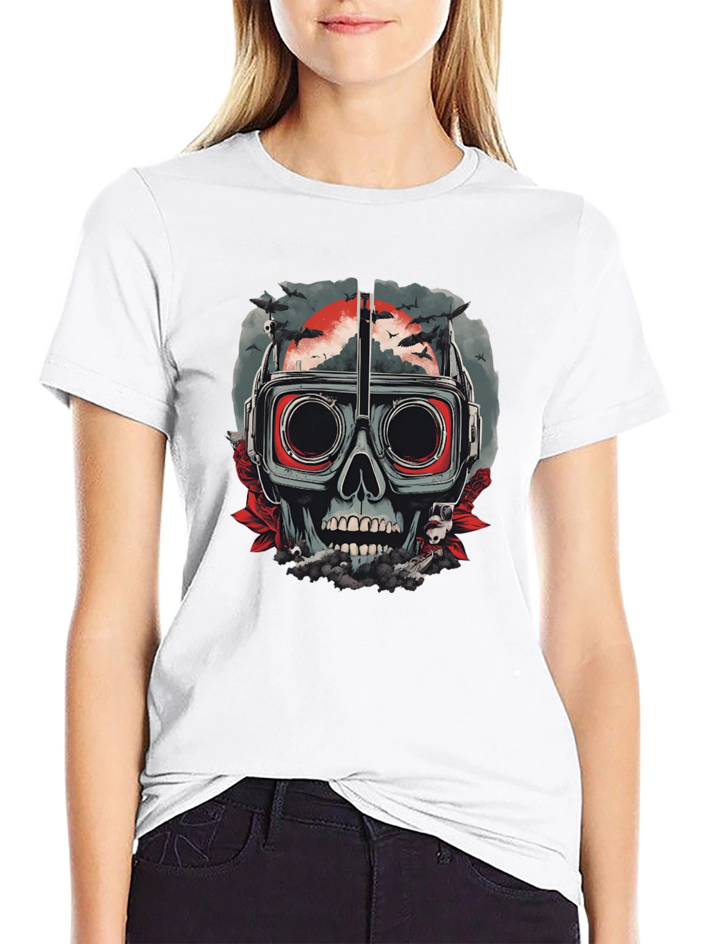 Skull Goggles T-Shirt - Mens Graphic Tee