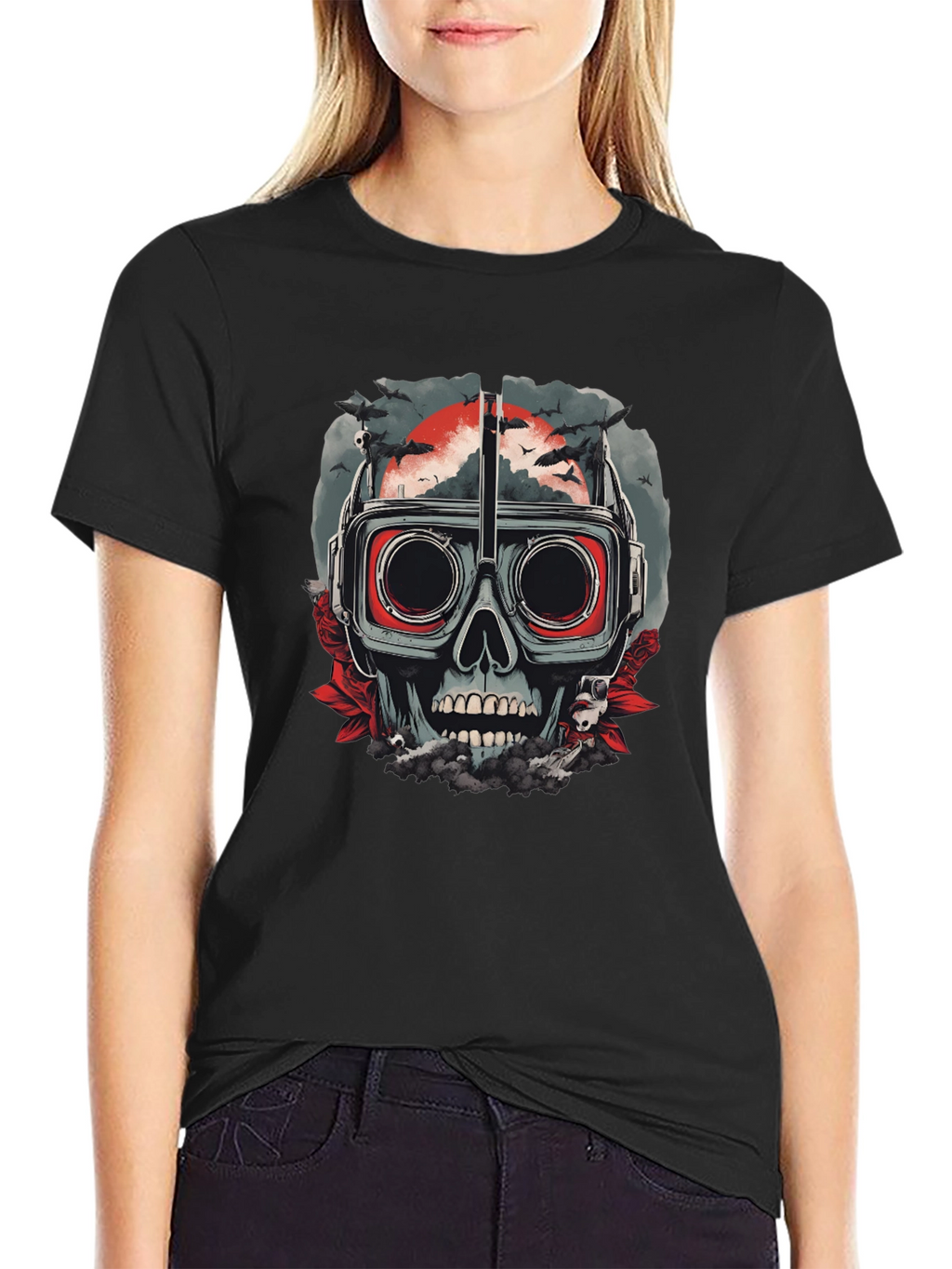Skull Goggles T-Shirt - Mens Graphic Tee